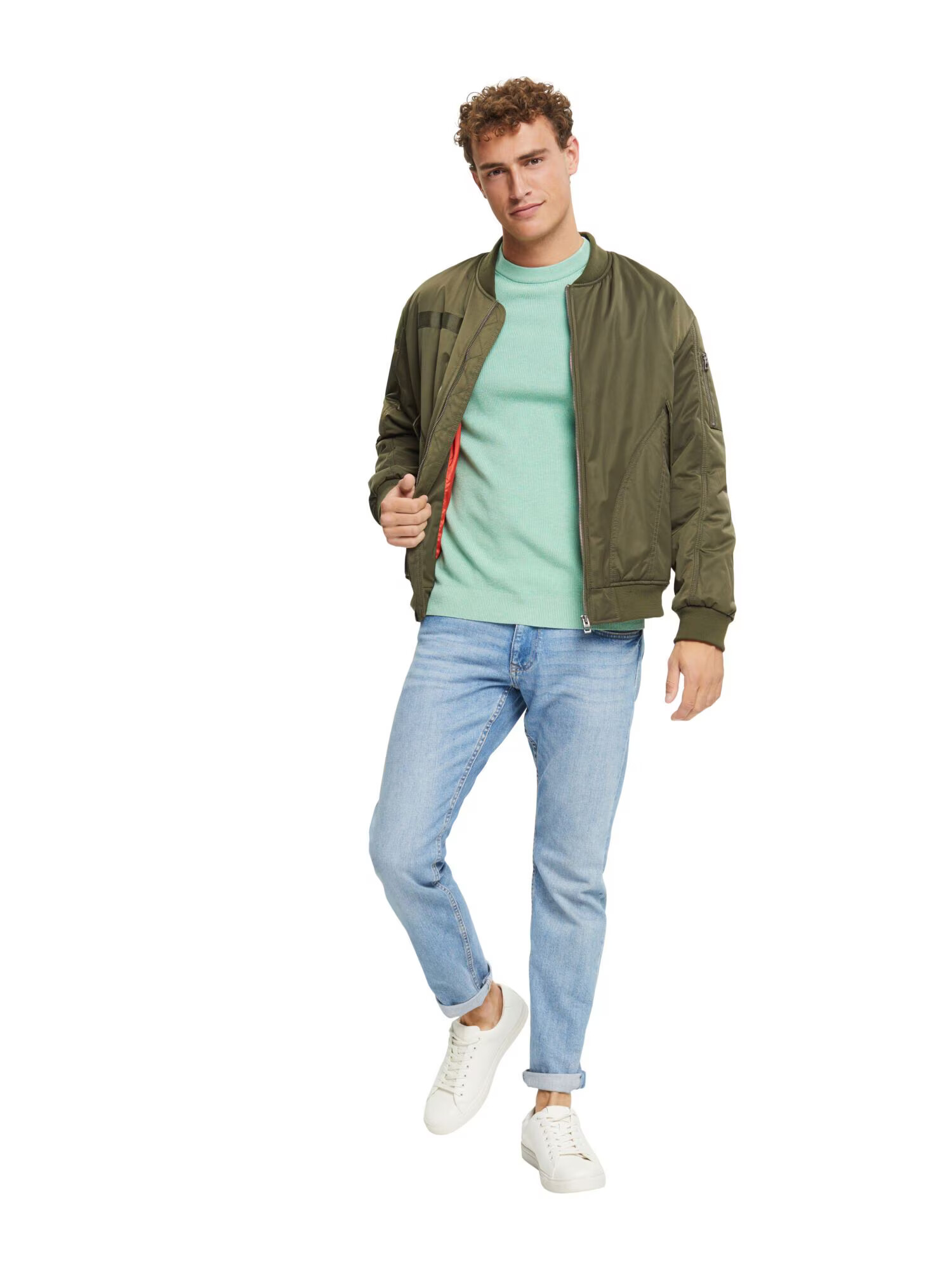 ESPRIT Pulover verde pastel - Pled.ro