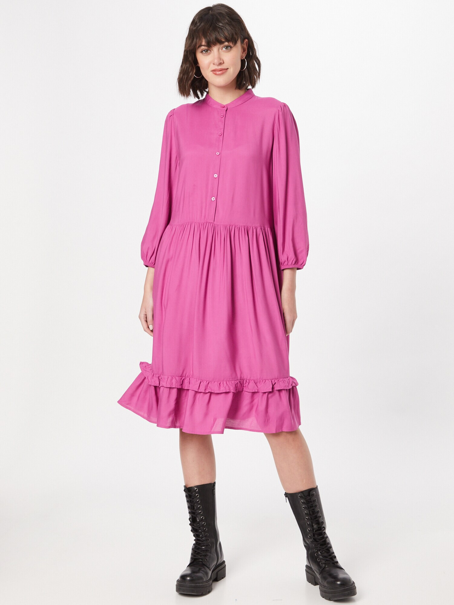 ESPRIT Rochie tip bluză fucsia - Pled.ro