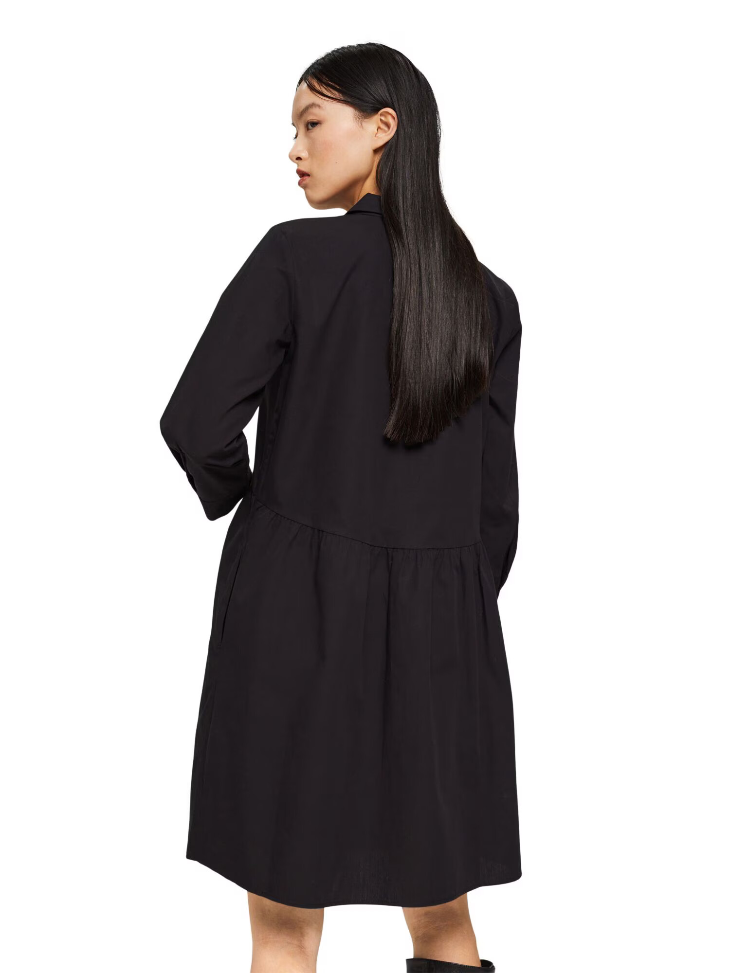 ESPRIT Rochie tip bluză negru - Pled.ro