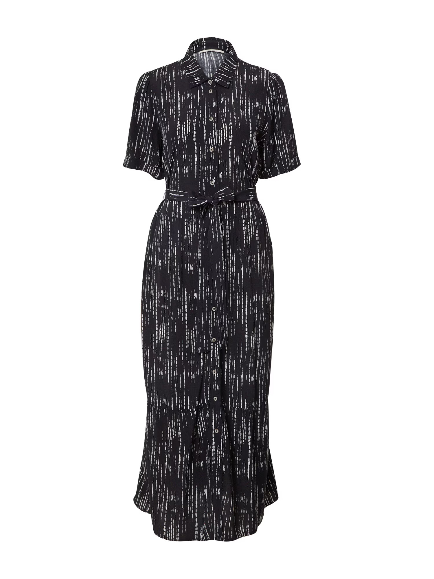 ESPRIT Rochie tip bluză negru / alb - Pled.ro