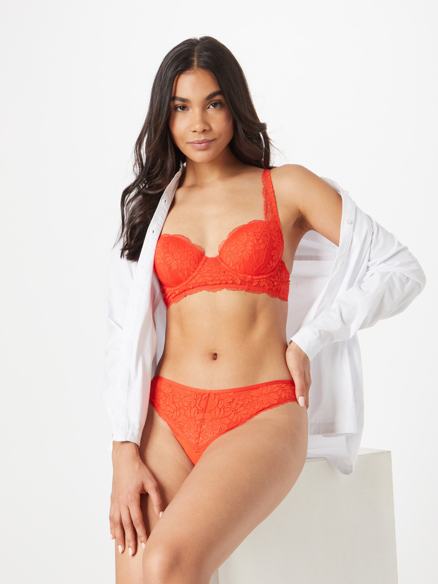 ESPRIT Slip roșu orange - Pled.ro