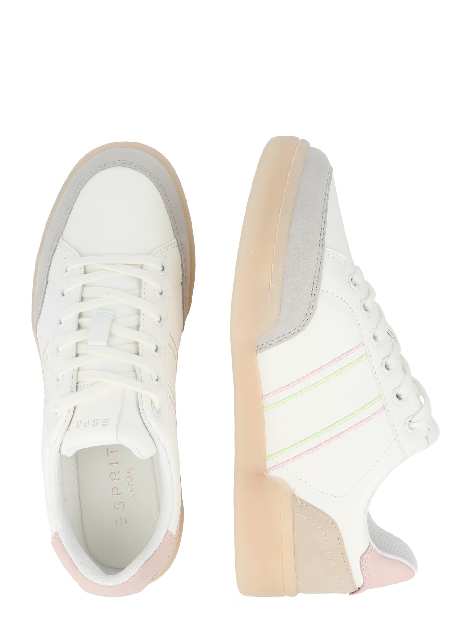 ESPRIT Sneaker low bej / gri deschis / roz deschis / alb murdar - Pled.ro