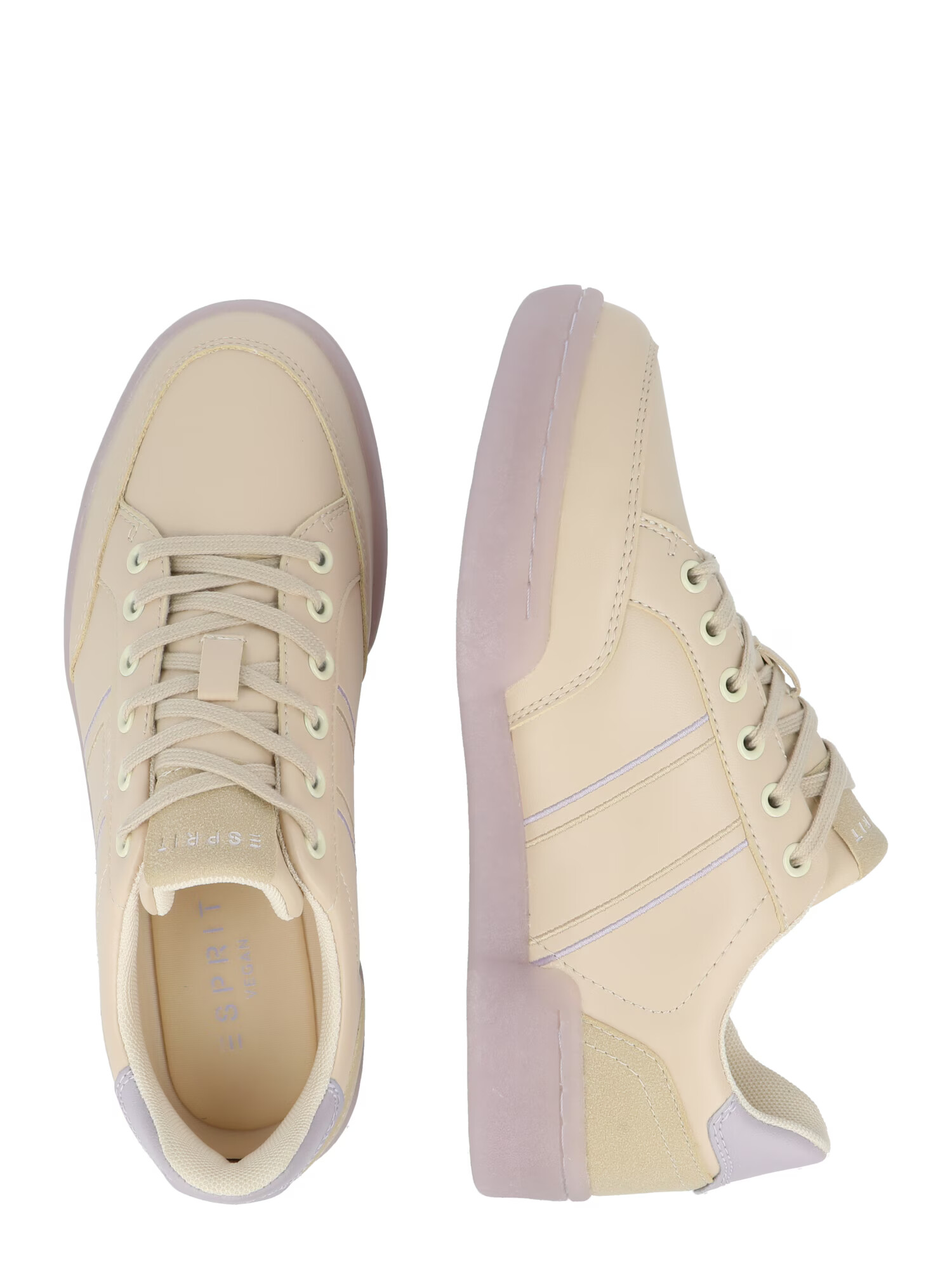 ESPRIT Sneaker low bej / lila - Pled.ro