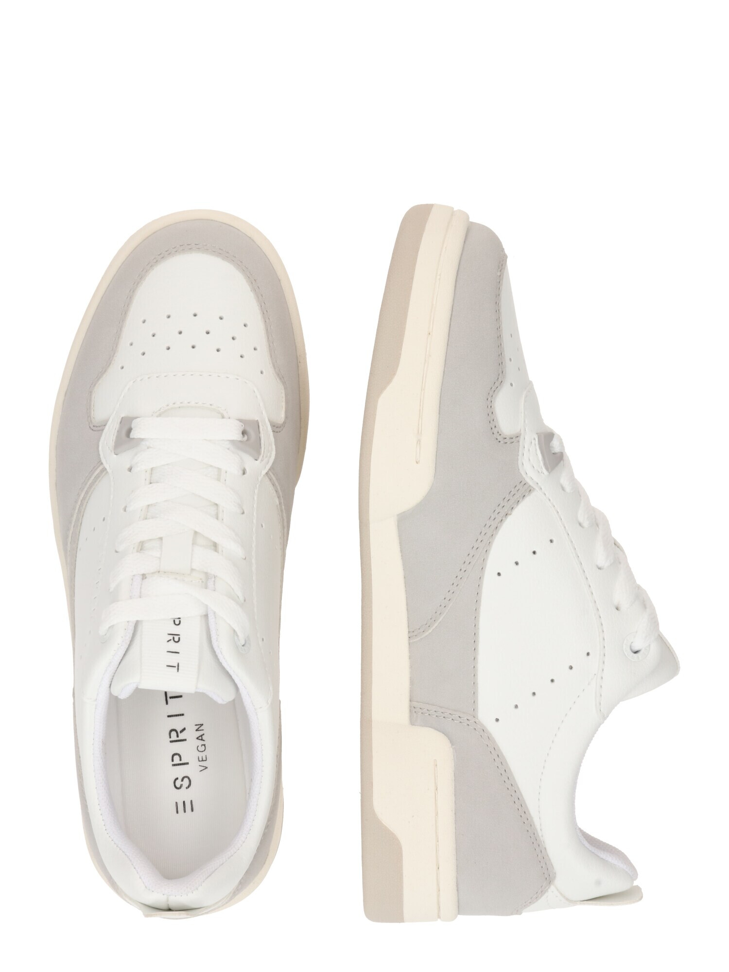 ESPRIT Sneaker low crem / gri taupe / alb - Pled.ro