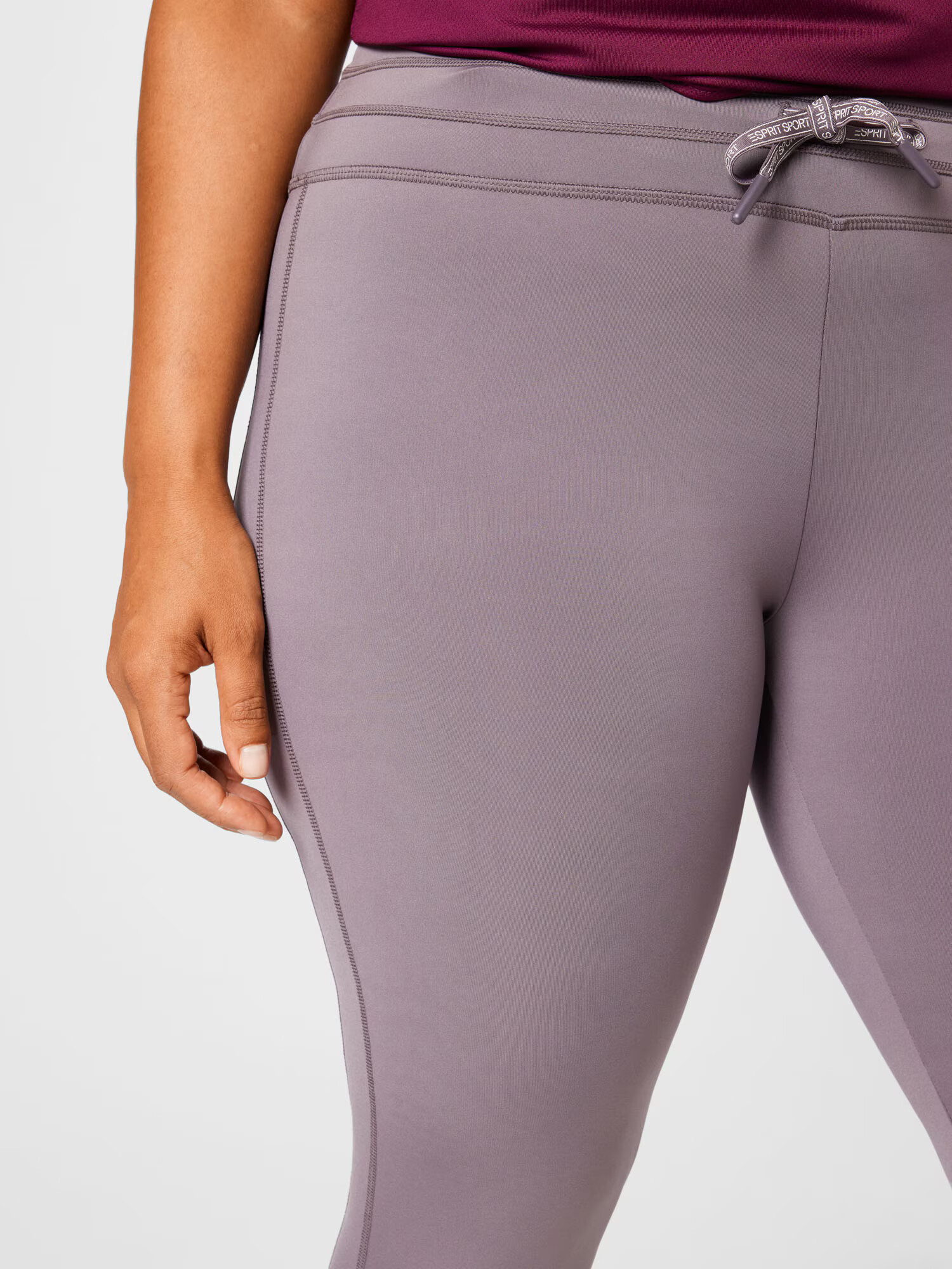 Esprit Sport Curvy Leggings gri taupe - Pled.ro