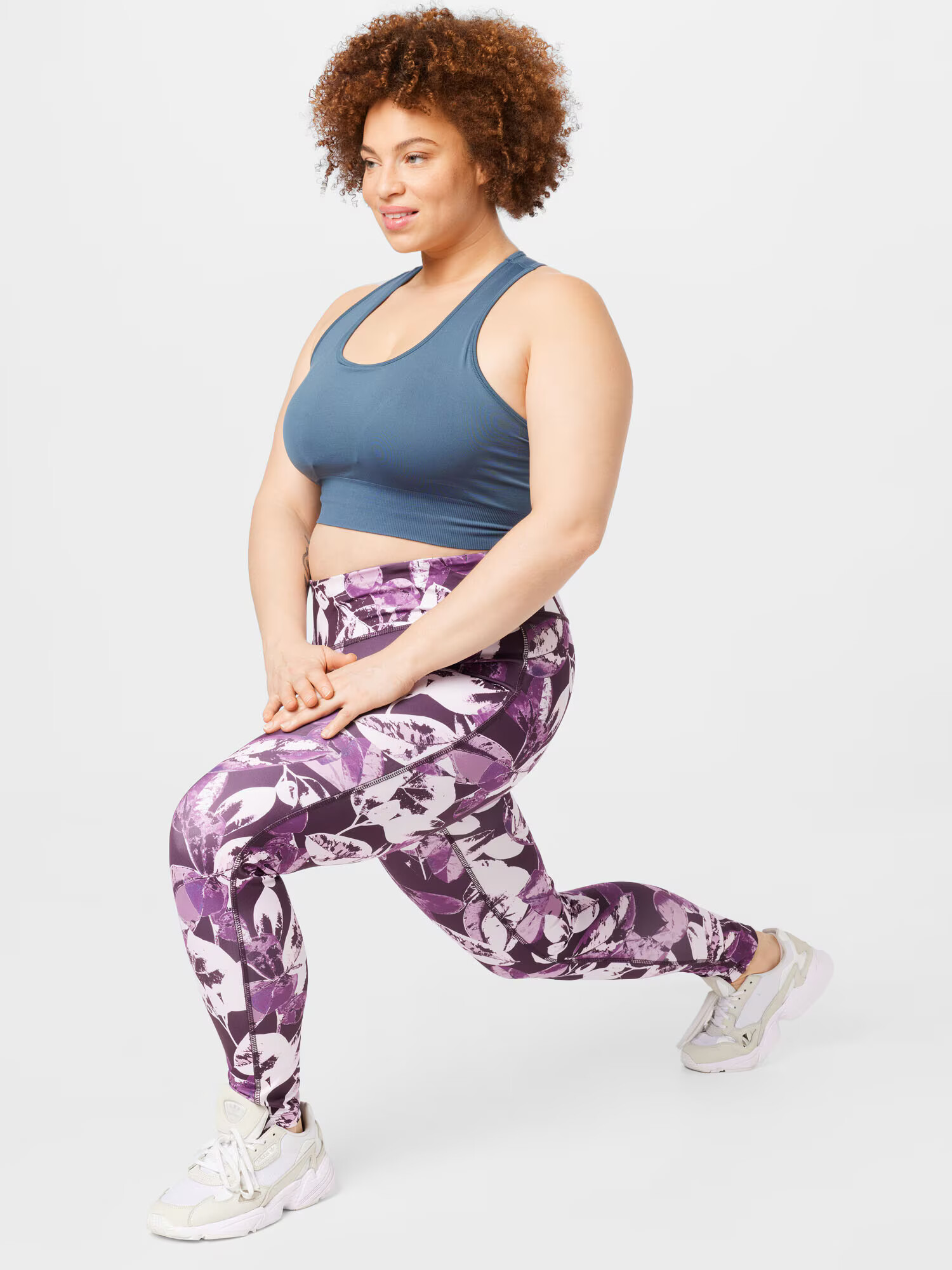 Esprit Sport Curvy Leggings mov vânătă / mov liliachiu / mov orhidee / alb - Pled.ro