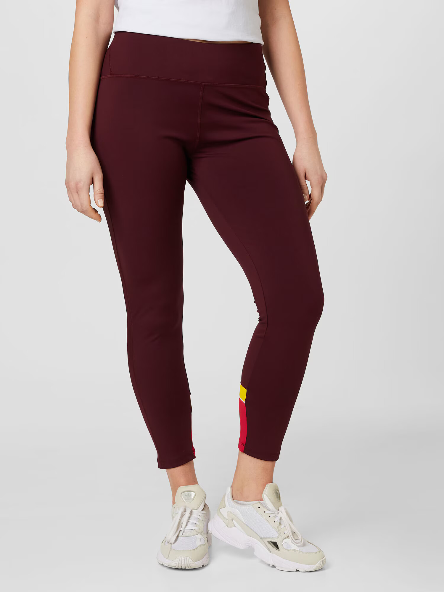 Esprit Sport Curvy Pantaloni galben / roz / roșu bordeaux - Pled.ro