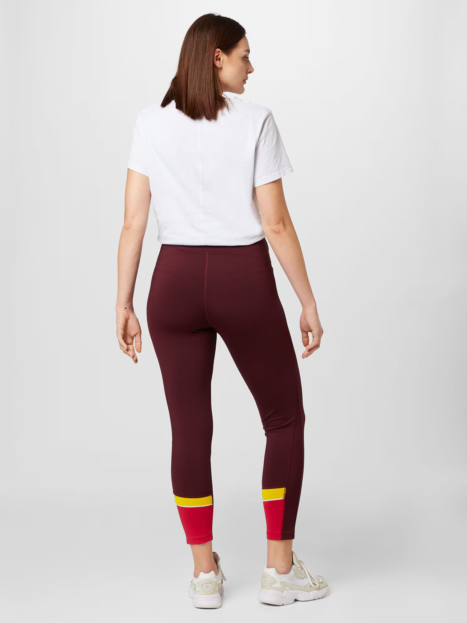 Esprit Sport Curvy Pantaloni galben / roz / roșu bordeaux - Pled.ro