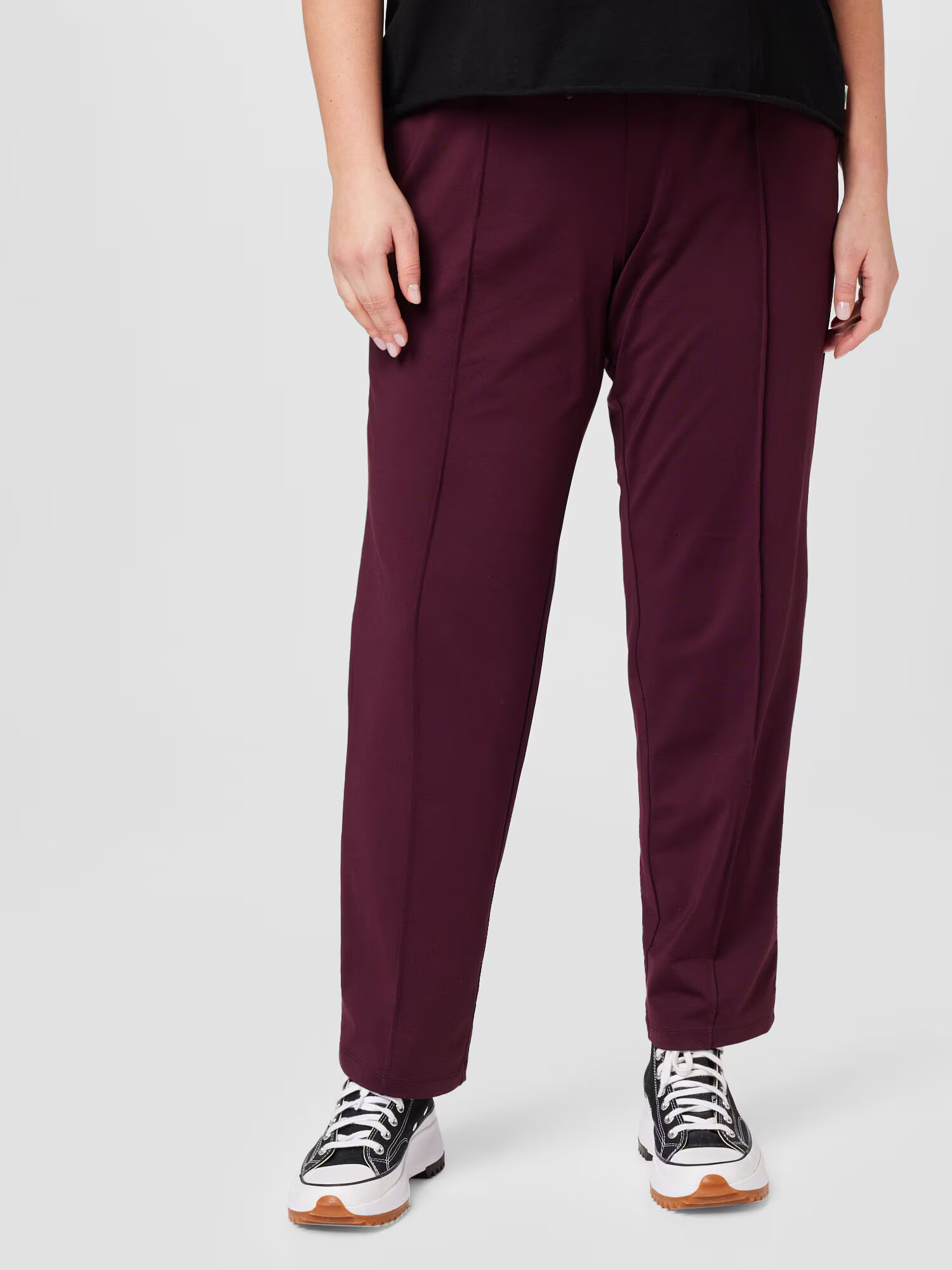 Esprit Sport Curvy Pantaloni roșu burgundy - Pled.ro