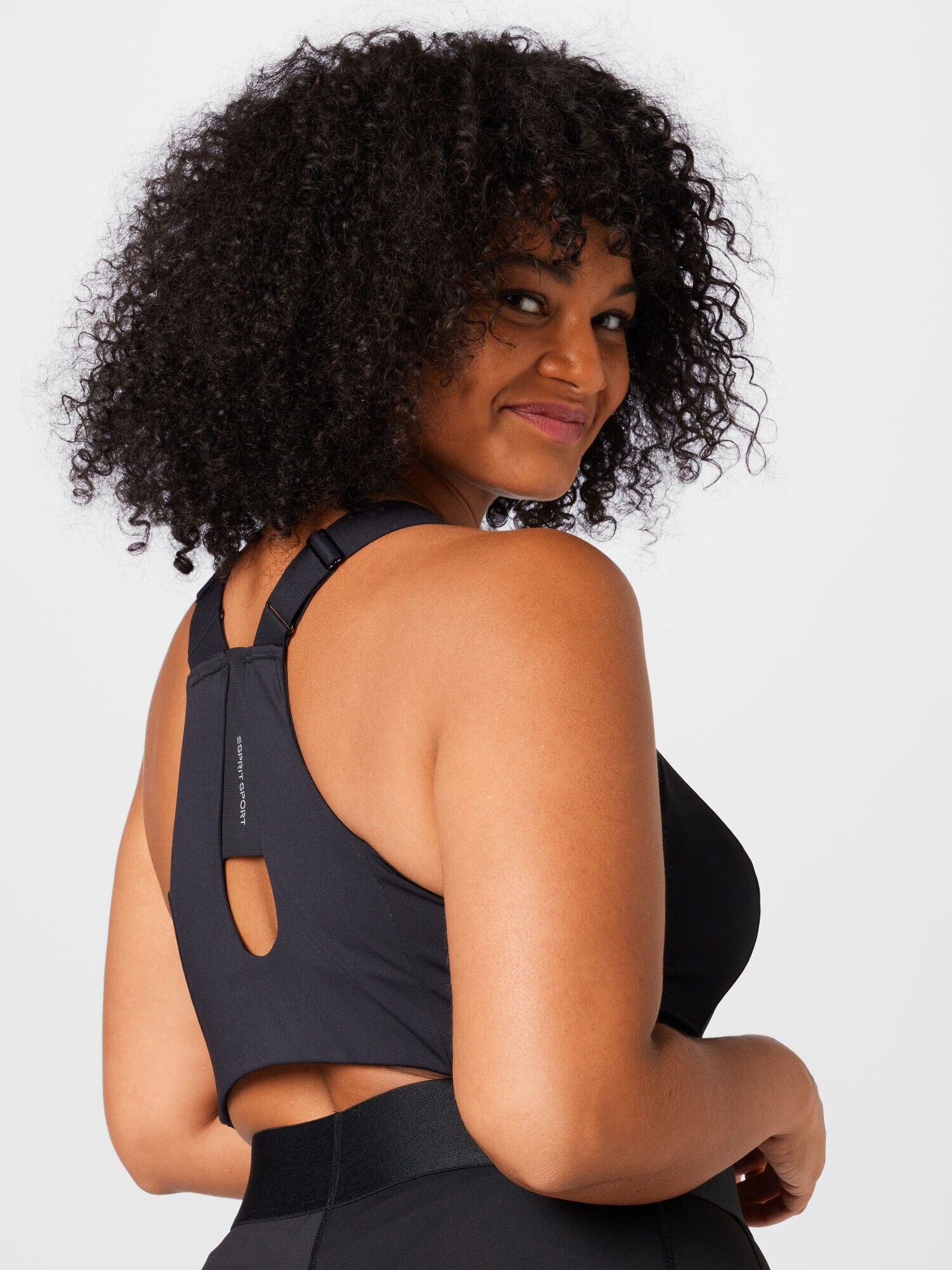 Esprit Sport Curvy Top negru - Pled.ro