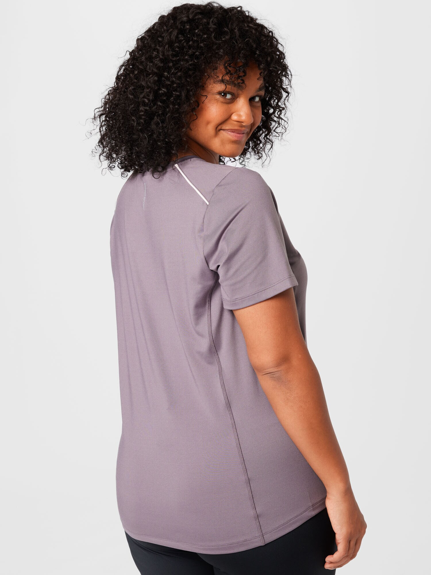 Esprit Sport Curvy Tricou funcțional gri taupe / alb - Pled.ro