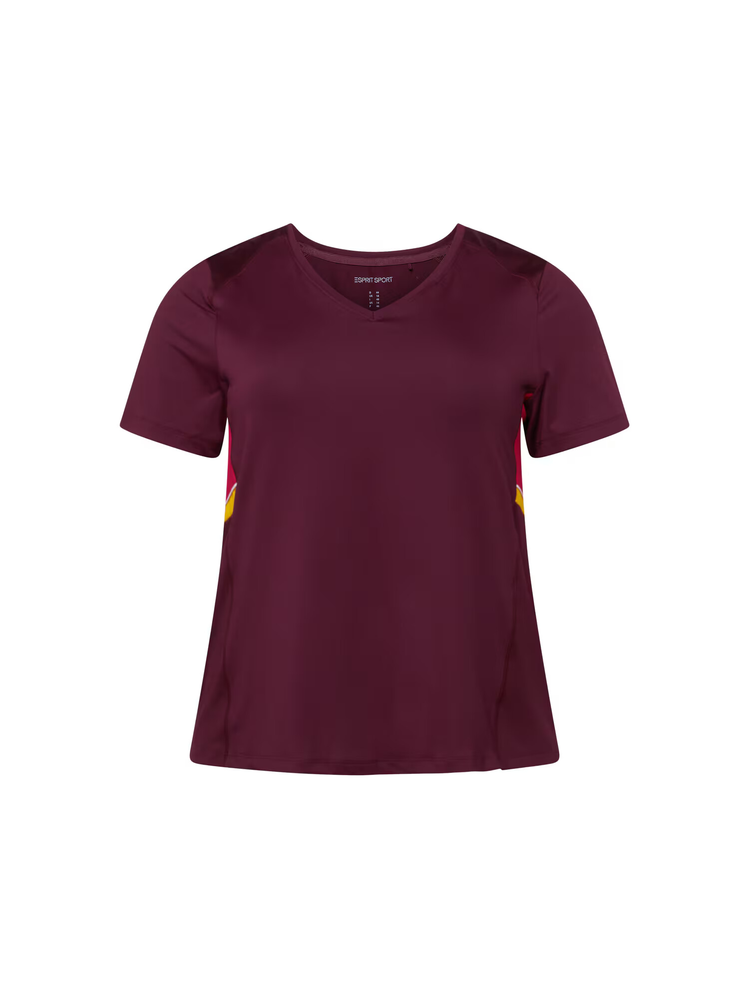 Esprit Sport Curvy Tricou galben miere / roșu bordeaux / roşu închis - Pled.ro