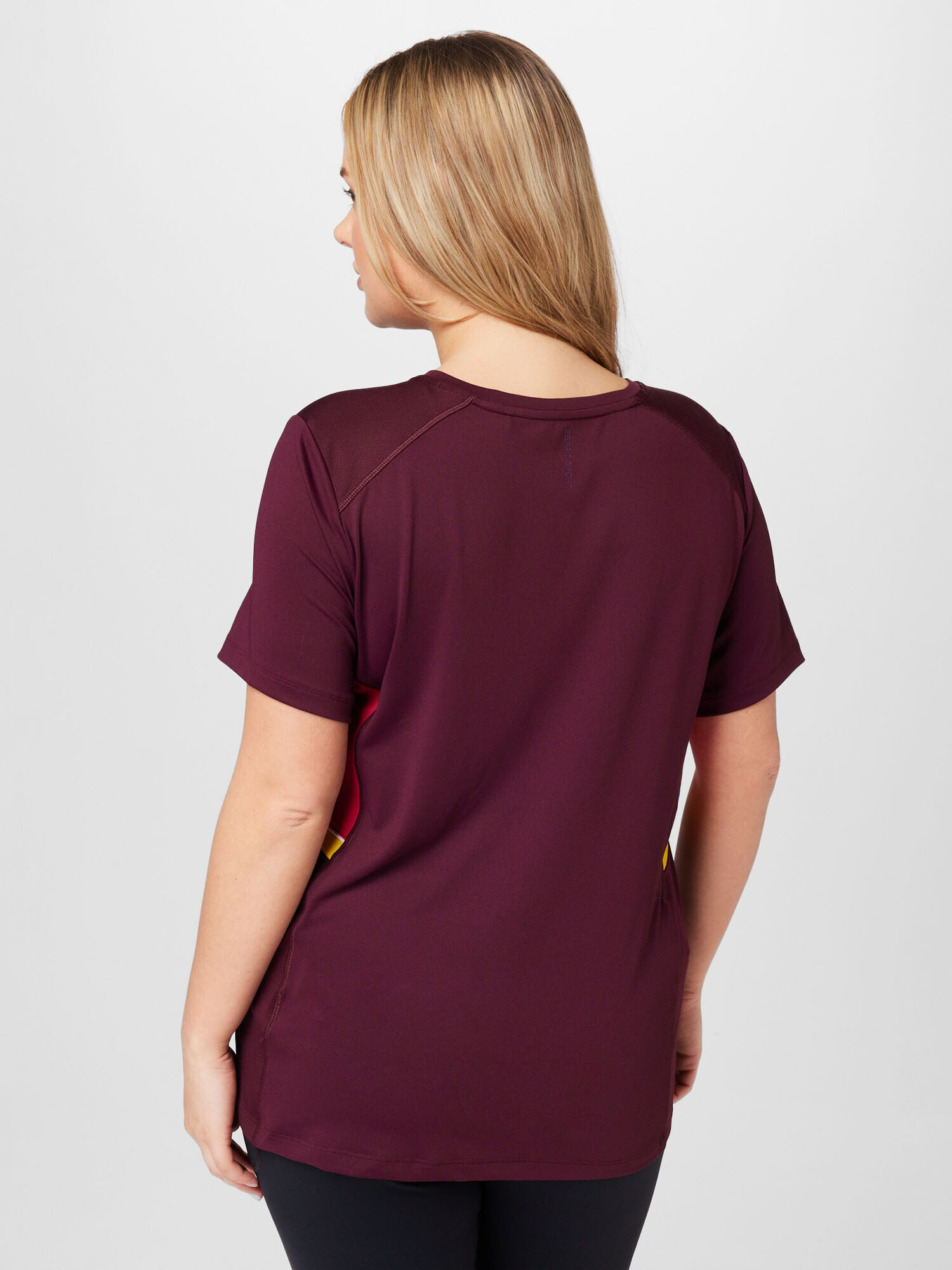 Esprit Sport Curvy Tricou galben miere / roșu bordeaux / roşu închis - Pled.ro