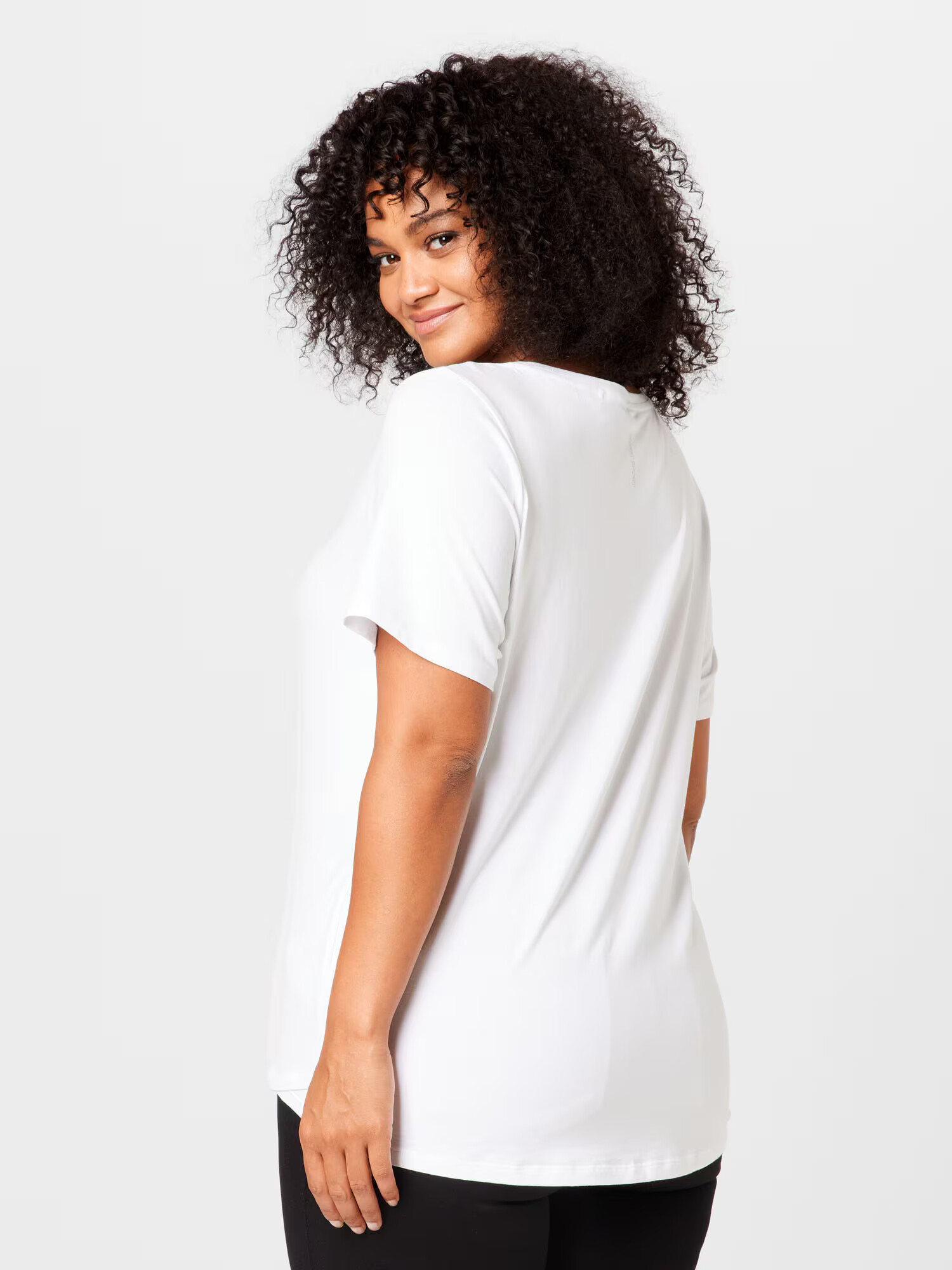 Esprit Sport Curvy Tricou gri / alb lână - Pled.ro