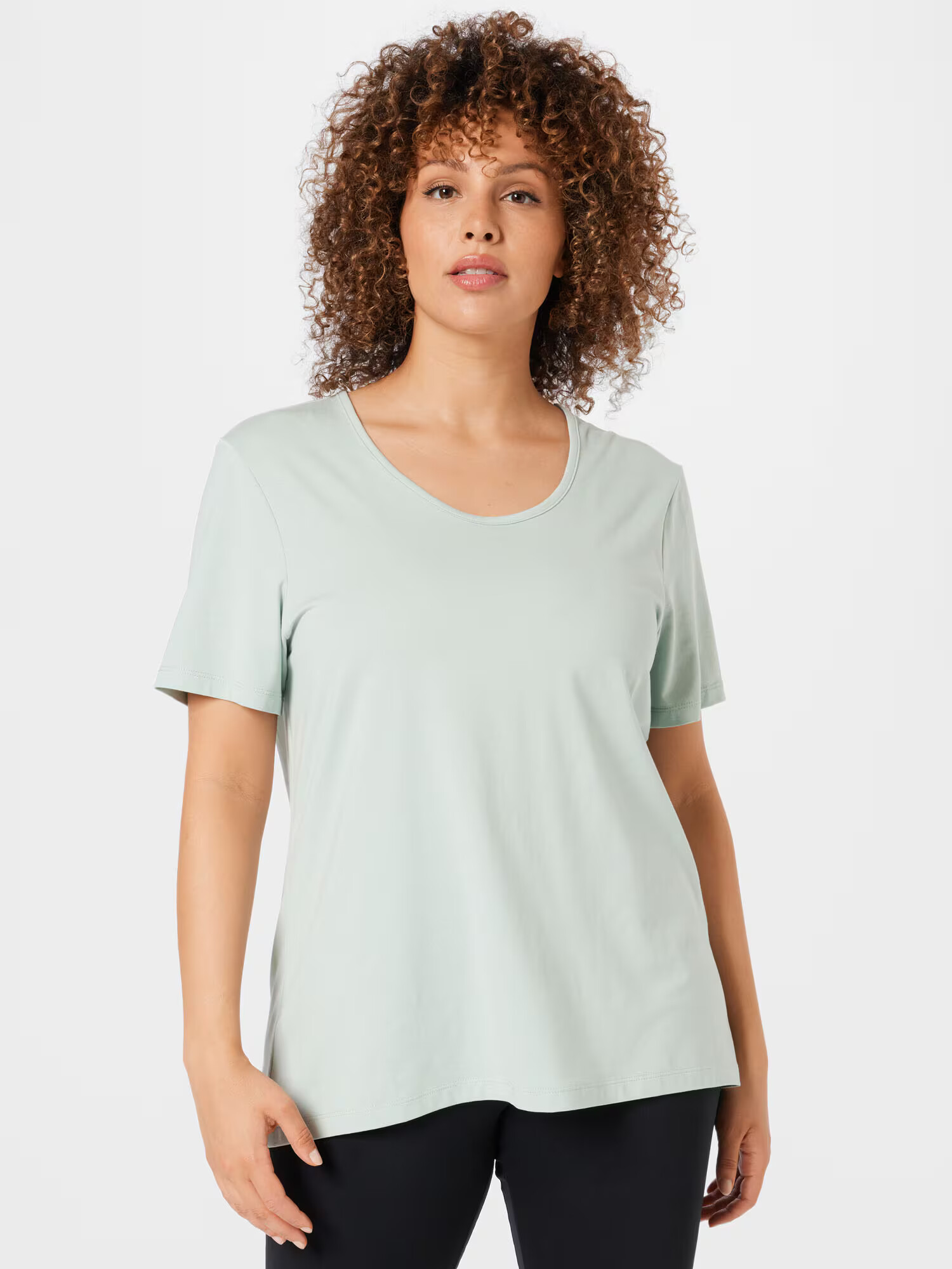 Esprit Sport Curvy Tricou verde pastel - Pled.ro