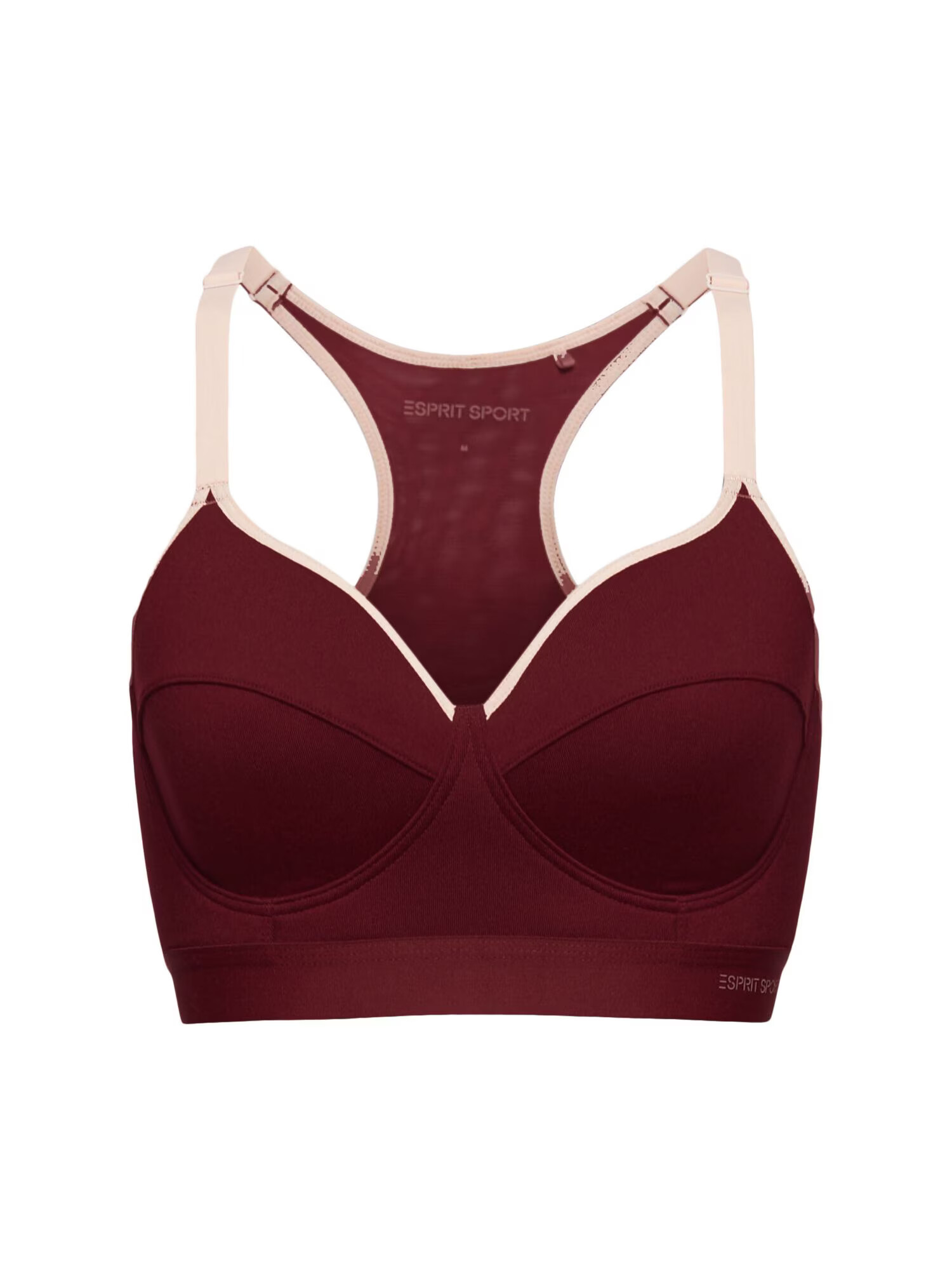 ESPRIT SPORT Sutien sport nisipiu / roșu burgundy - Pled.ro