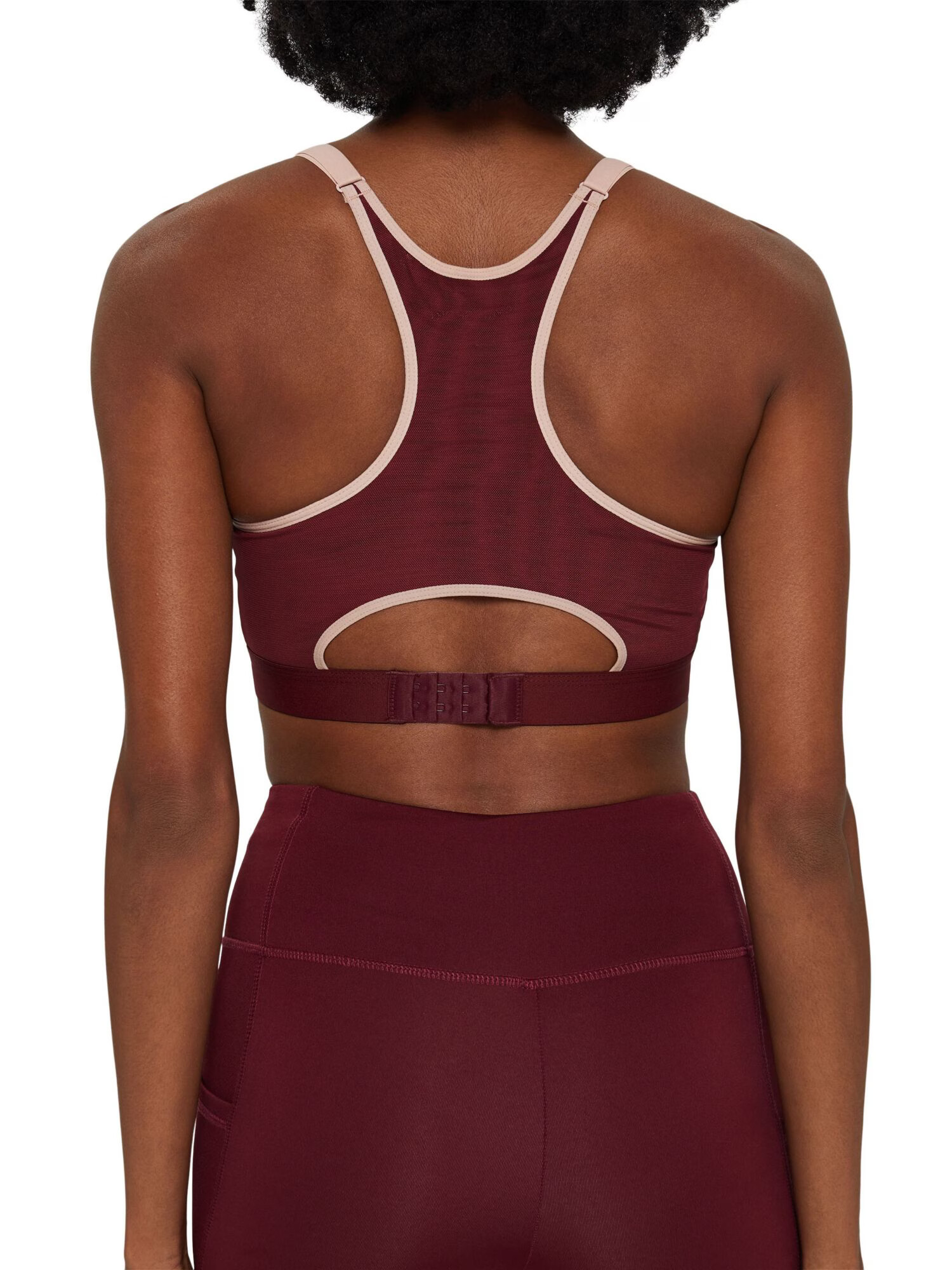 ESPRIT SPORT Sutien sport nisipiu / roșu burgundy - Pled.ro