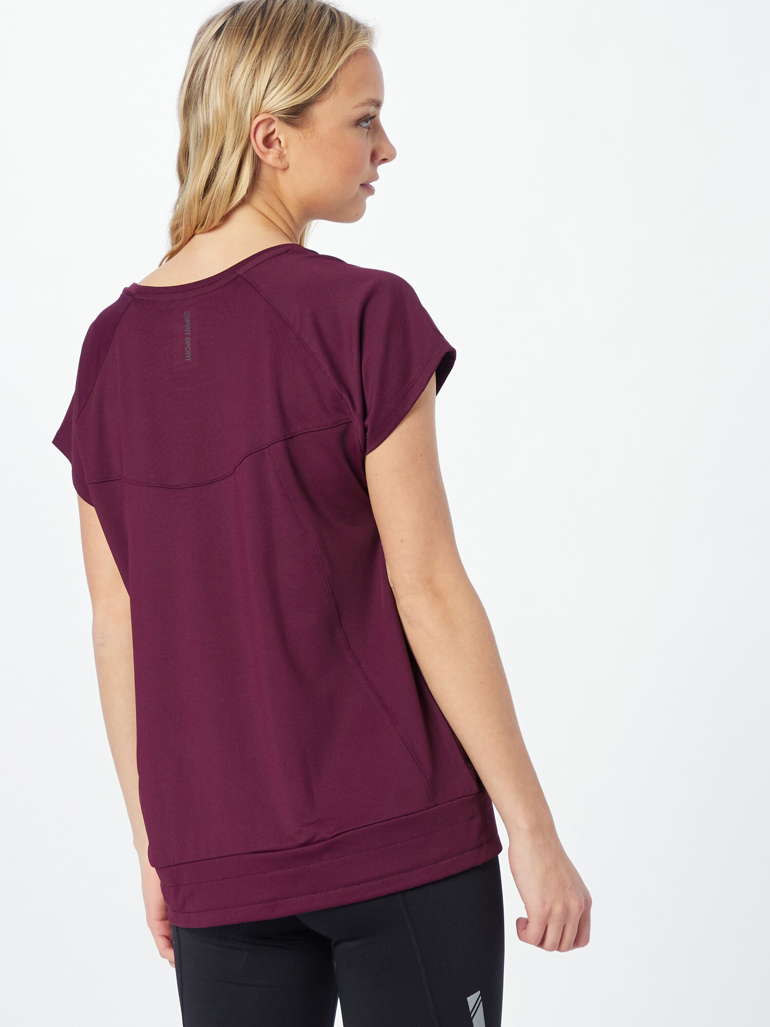 ESPRIT SPORT Tricou funcțional roșu bordeaux - Pled.ro