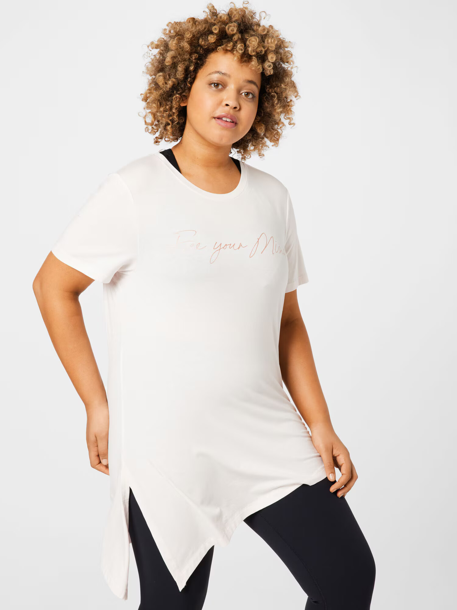 Esprit Sport Curvy Tricou roz pastel - Pled.ro