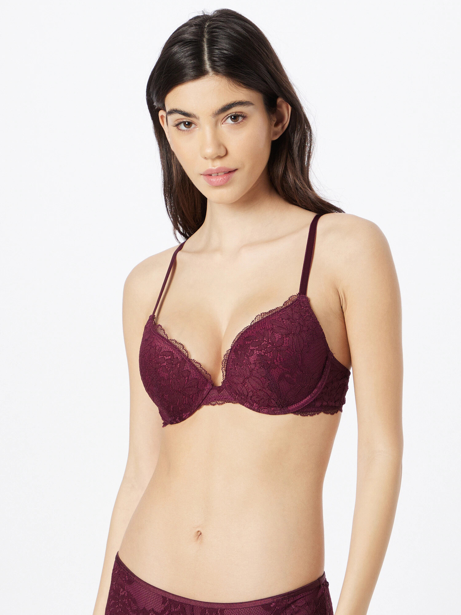 ESPRIT Sutien roșu bordeaux - Pled.ro