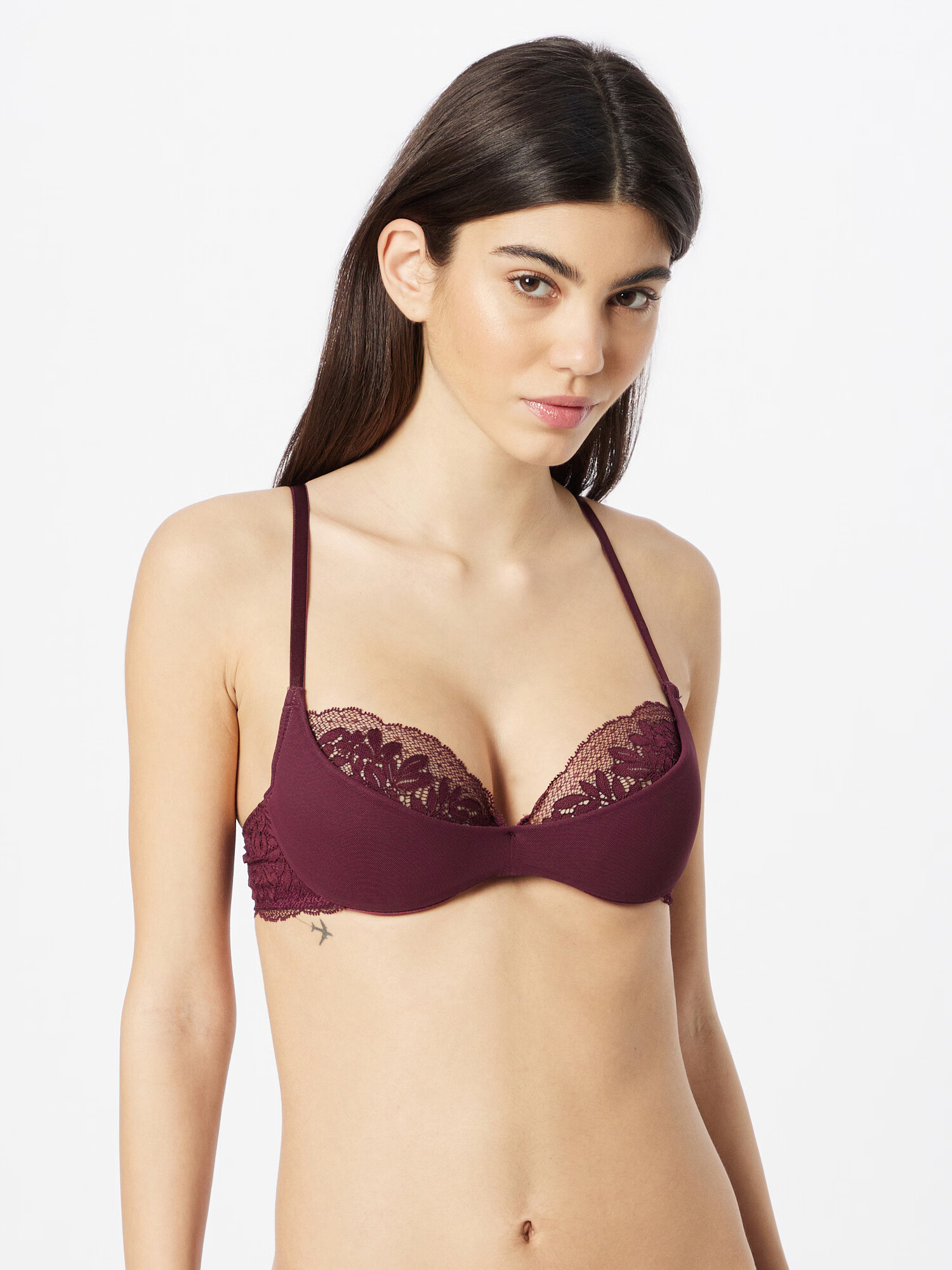 ESPRIT Sutien roșu bordeaux - Pled.ro