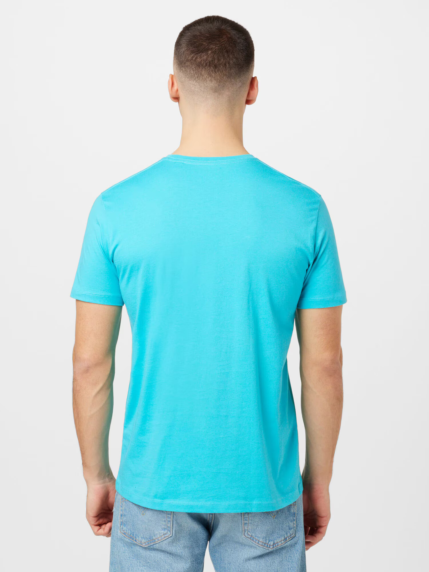 ESPRIT Tricou albastru aqua / verde / negru / alb - Pled.ro