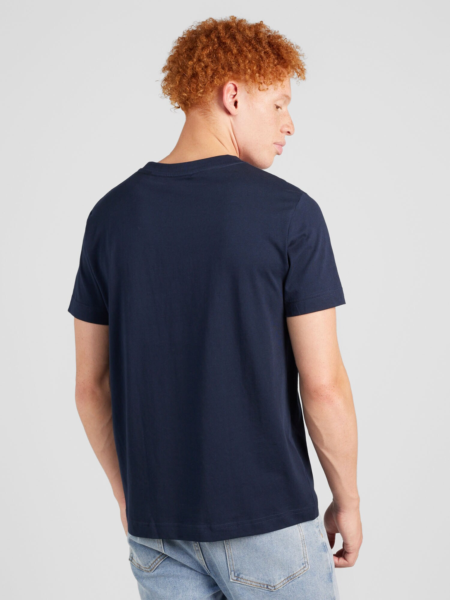 ESPRIT Tricou albastru / bleumarin / alb - Pled.ro