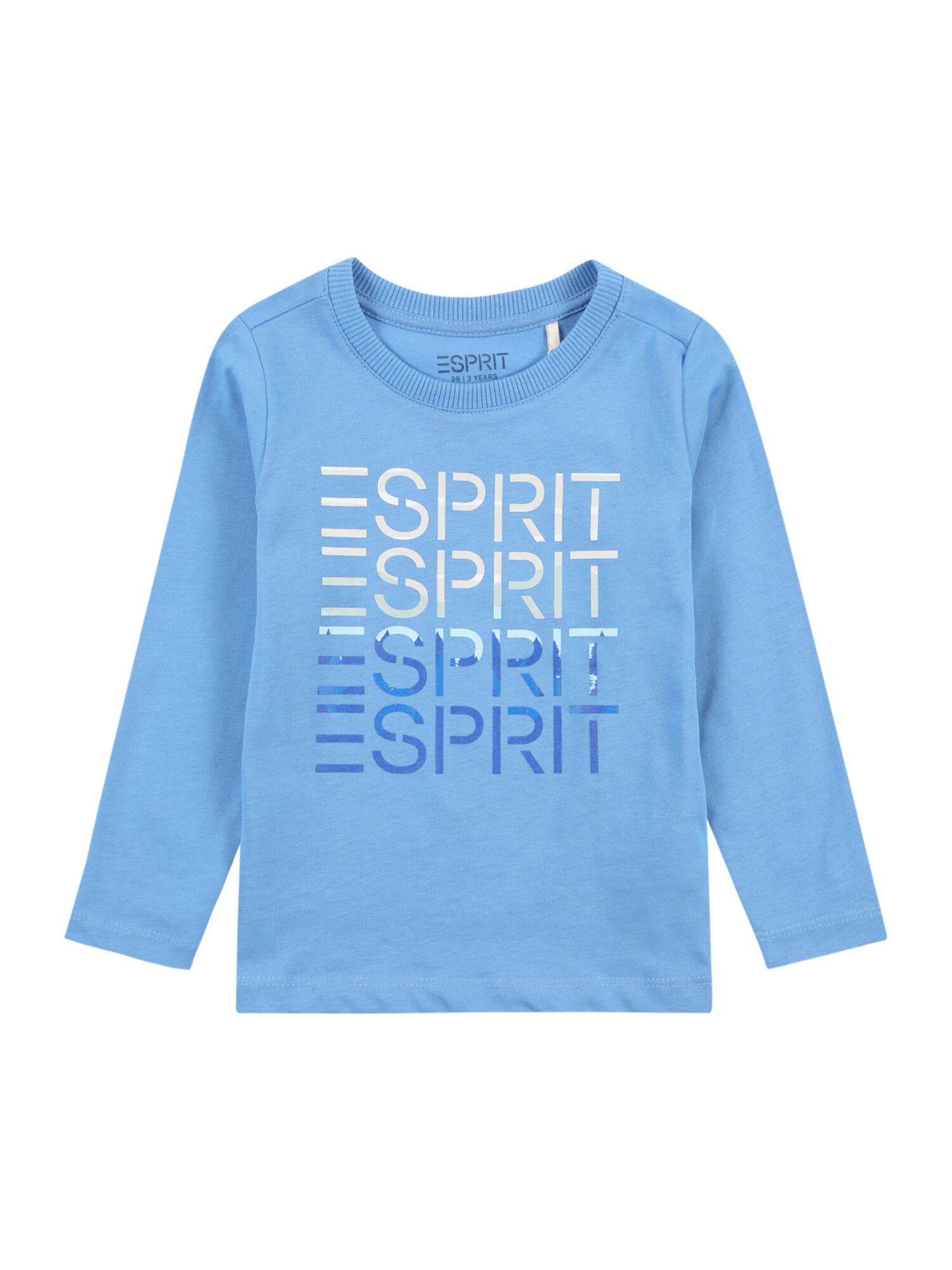 ESPRIT Tricou albastru deschis / albastru închis / gri argintiu / alb - Pled.ro