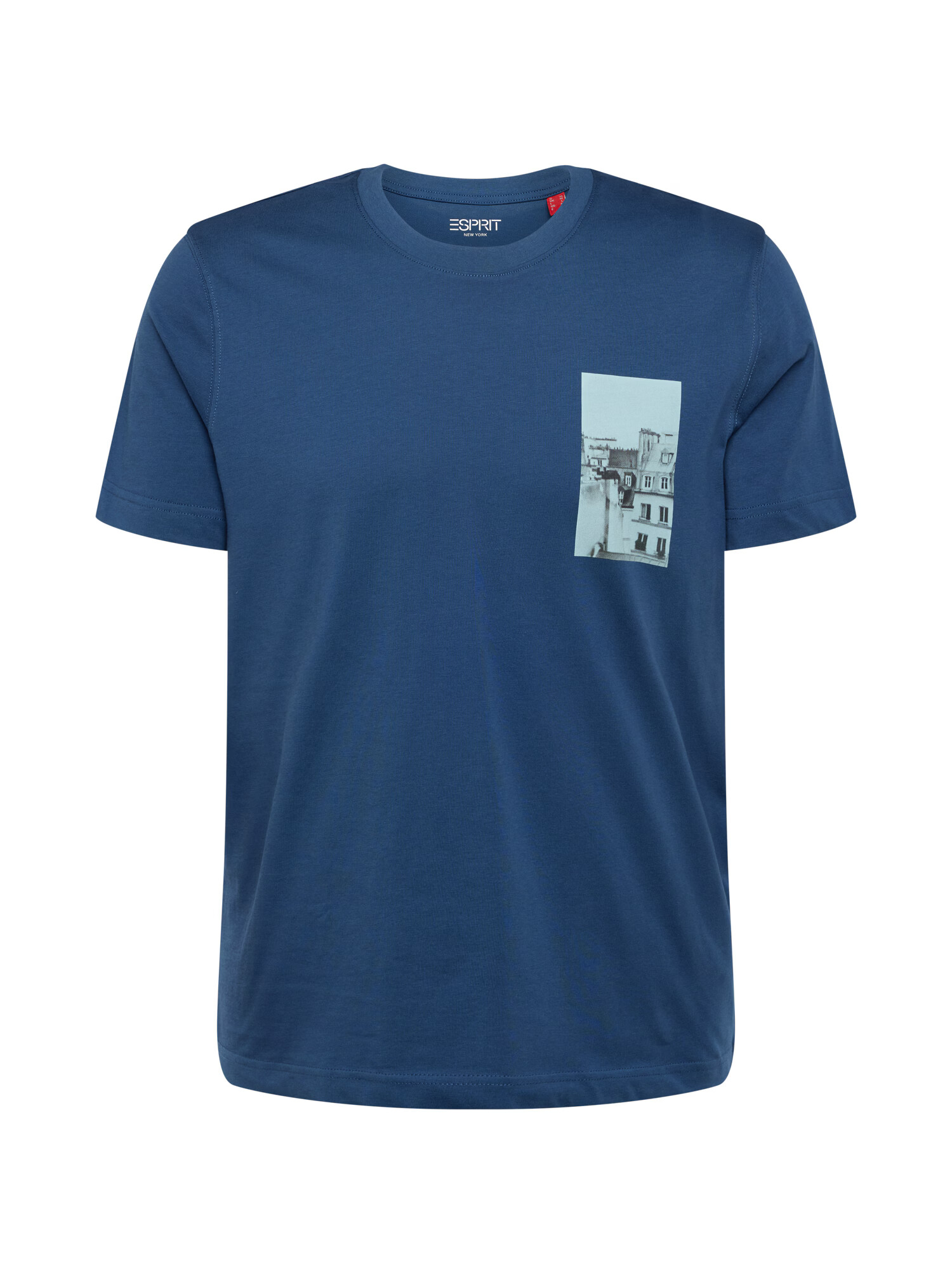 ESPRIT Tricou bleumarin / albastru pastel / gri deschis / negru - Pled.ro