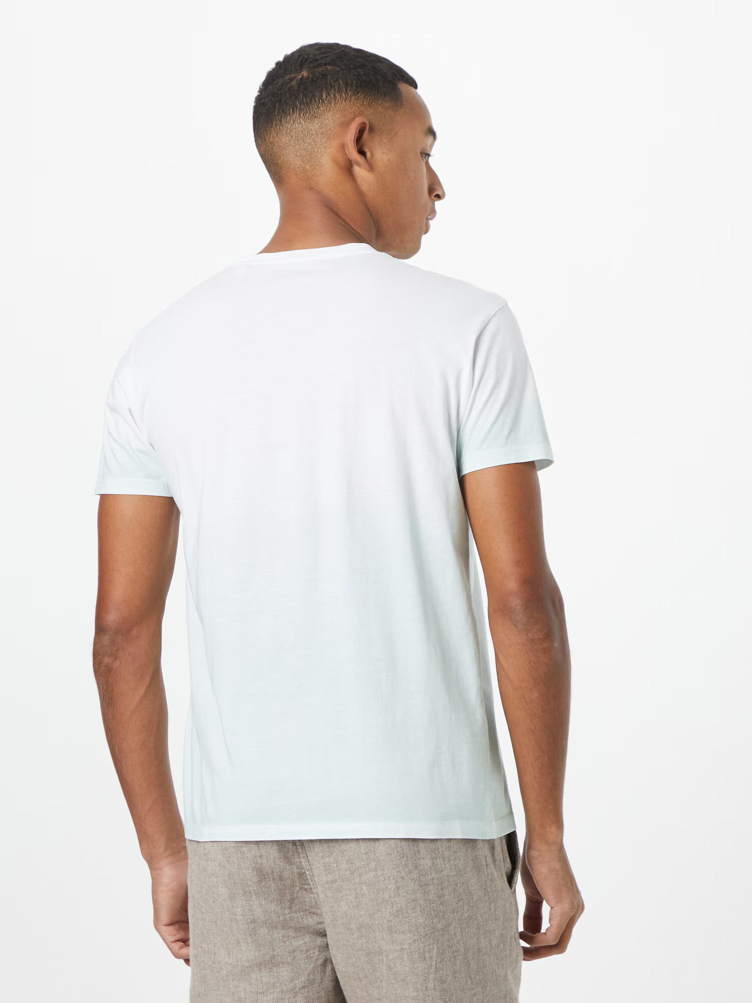 ESPRIT Tricou albastru pastel / alb - Pled.ro