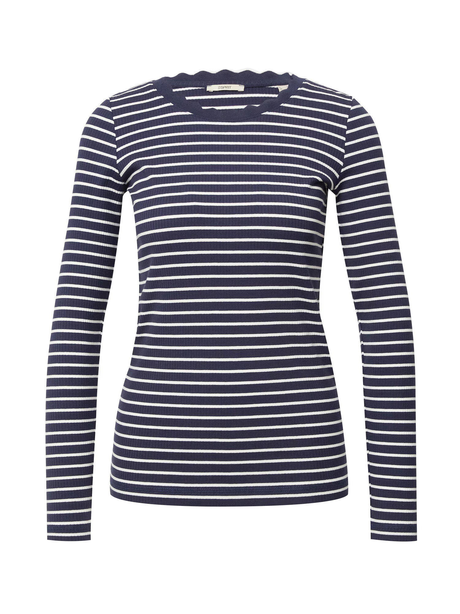 ESPRIT Tricou bleumarin / alb - Pled.ro