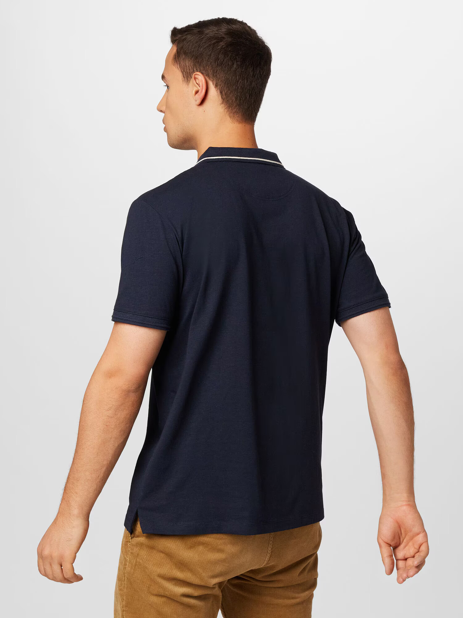 ESPRIT Tricou bleumarin / alb - Pled.ro