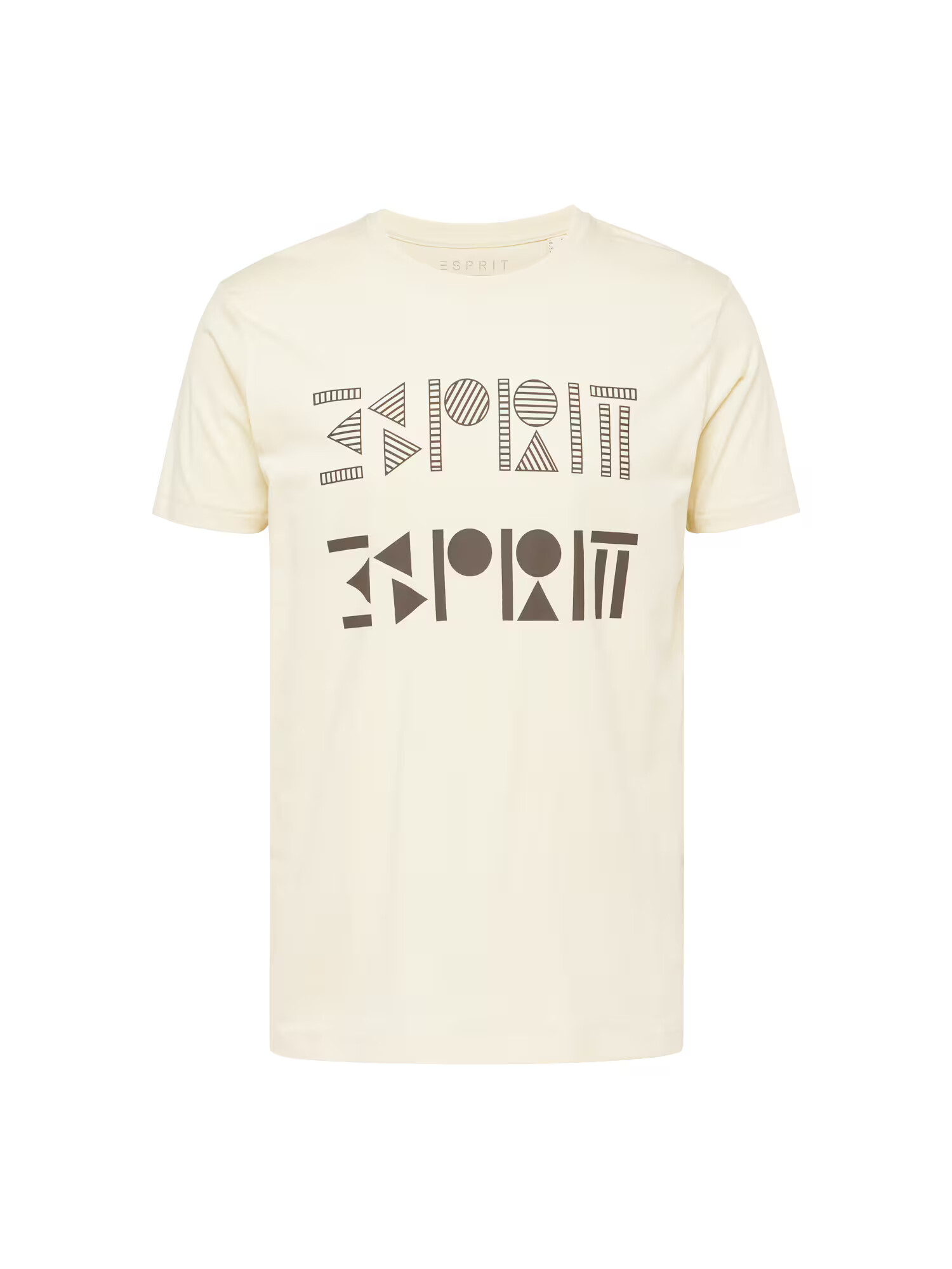 ESPRIT Tricou crem / maro - Pled.ro