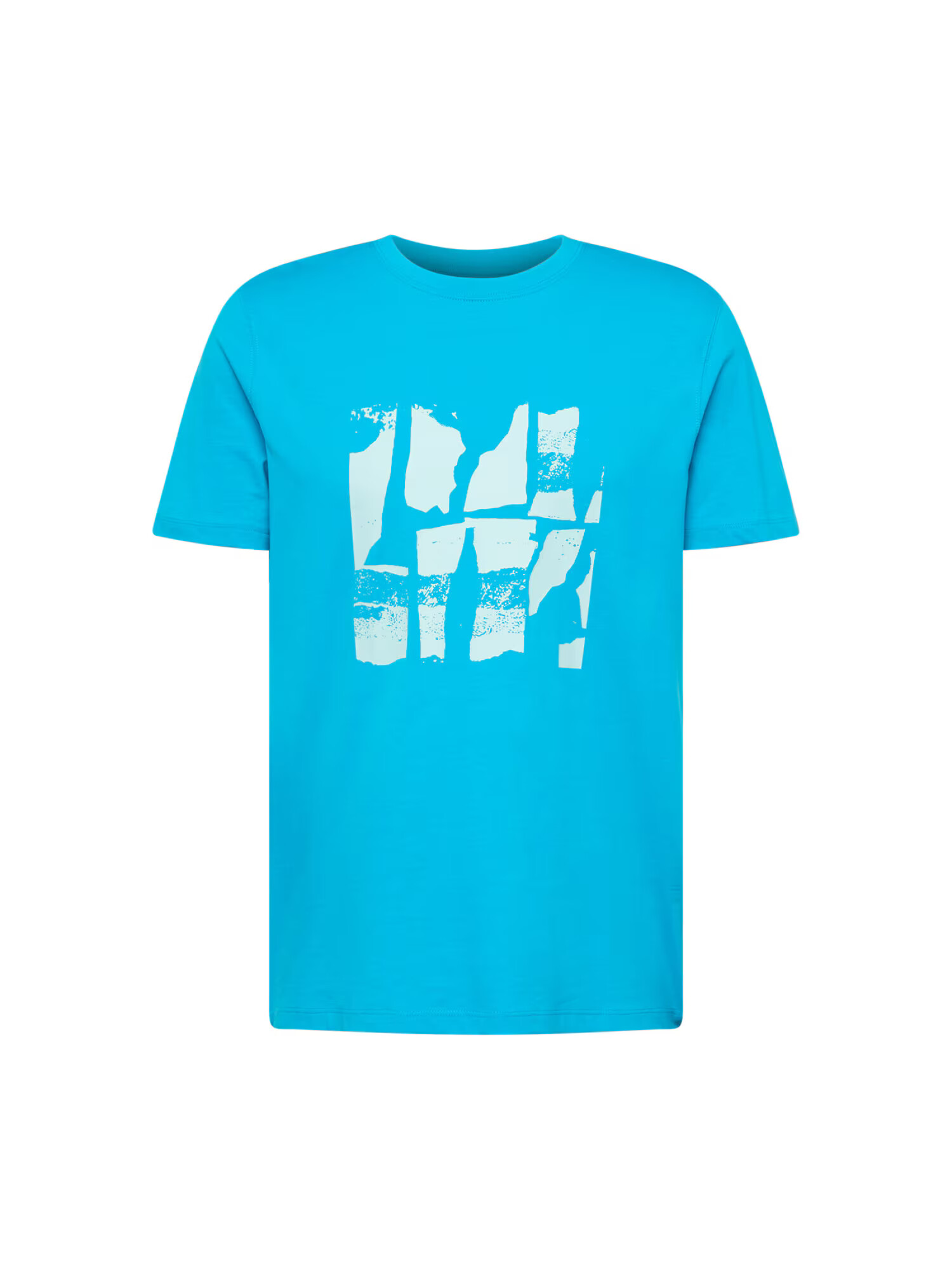 ESPRIT Tricou cyan / alb - Pled.ro