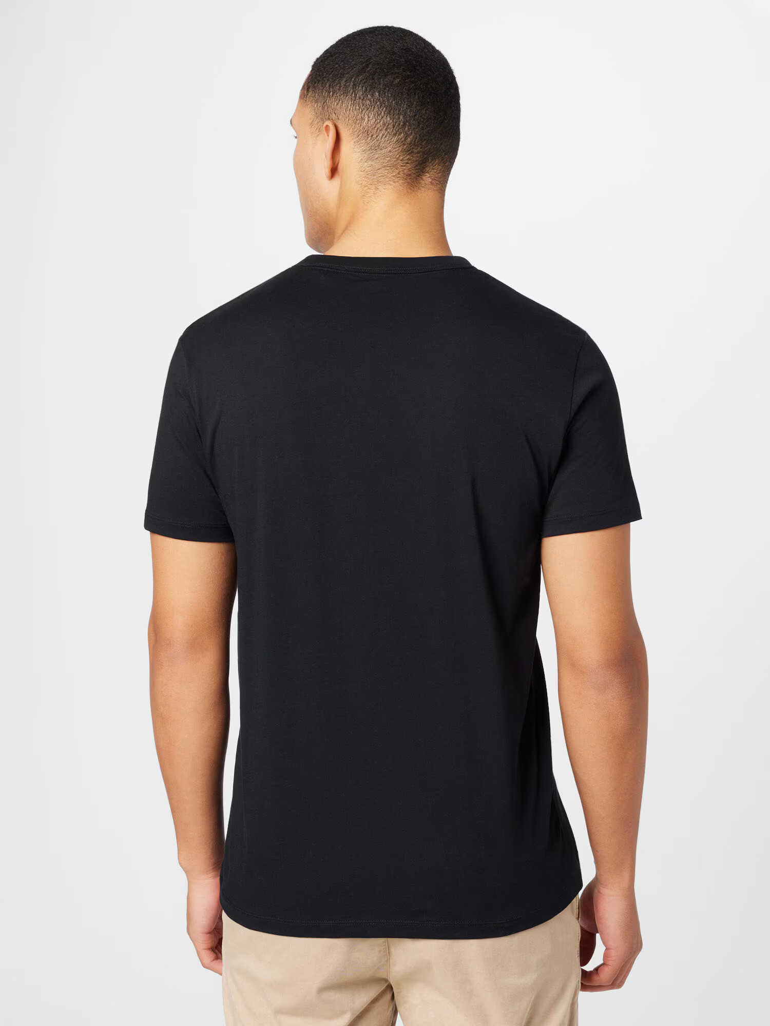 ESPRIT Tricou negru / alb - Pled.ro