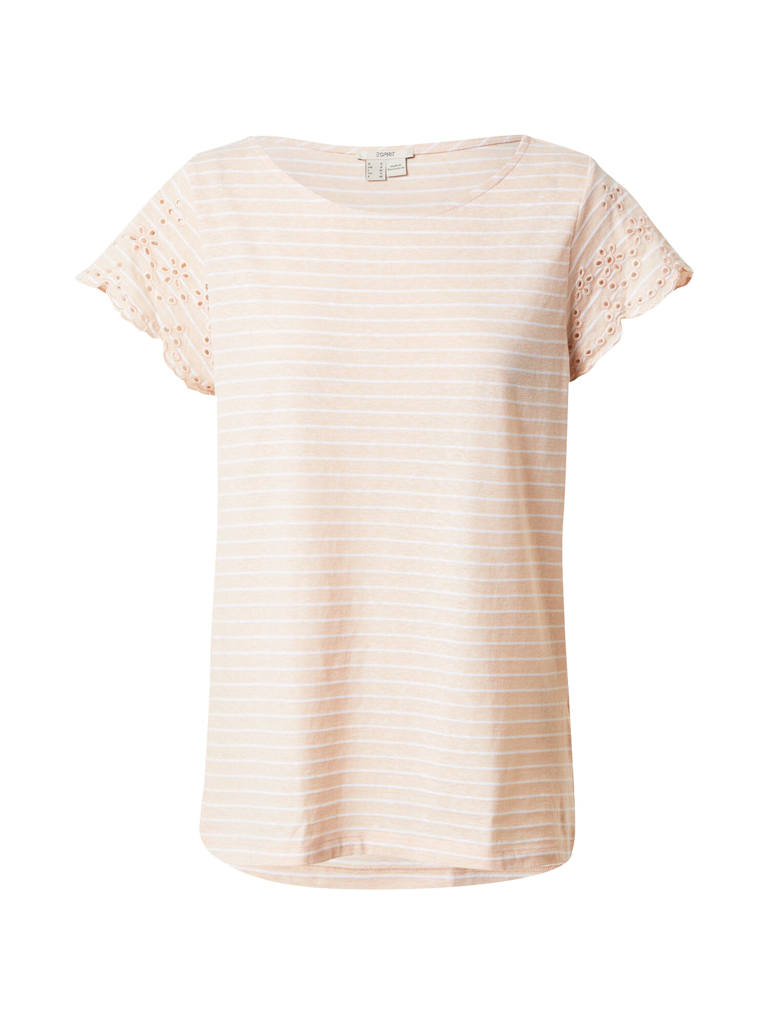 ESPRIT Tricou rosé / alb - Pled.ro