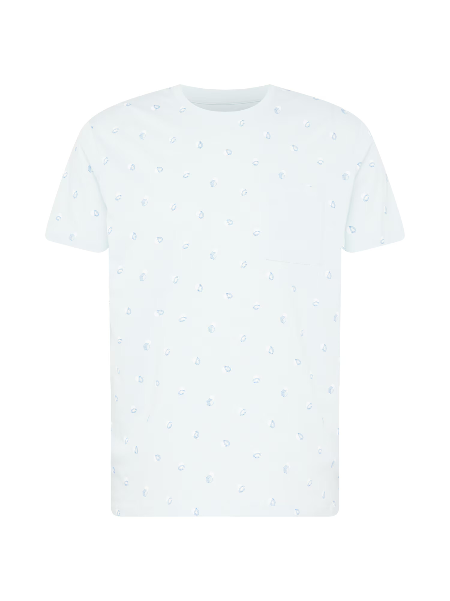 ESPRIT Tricou safir / albastru pastel / alb - Pled.ro