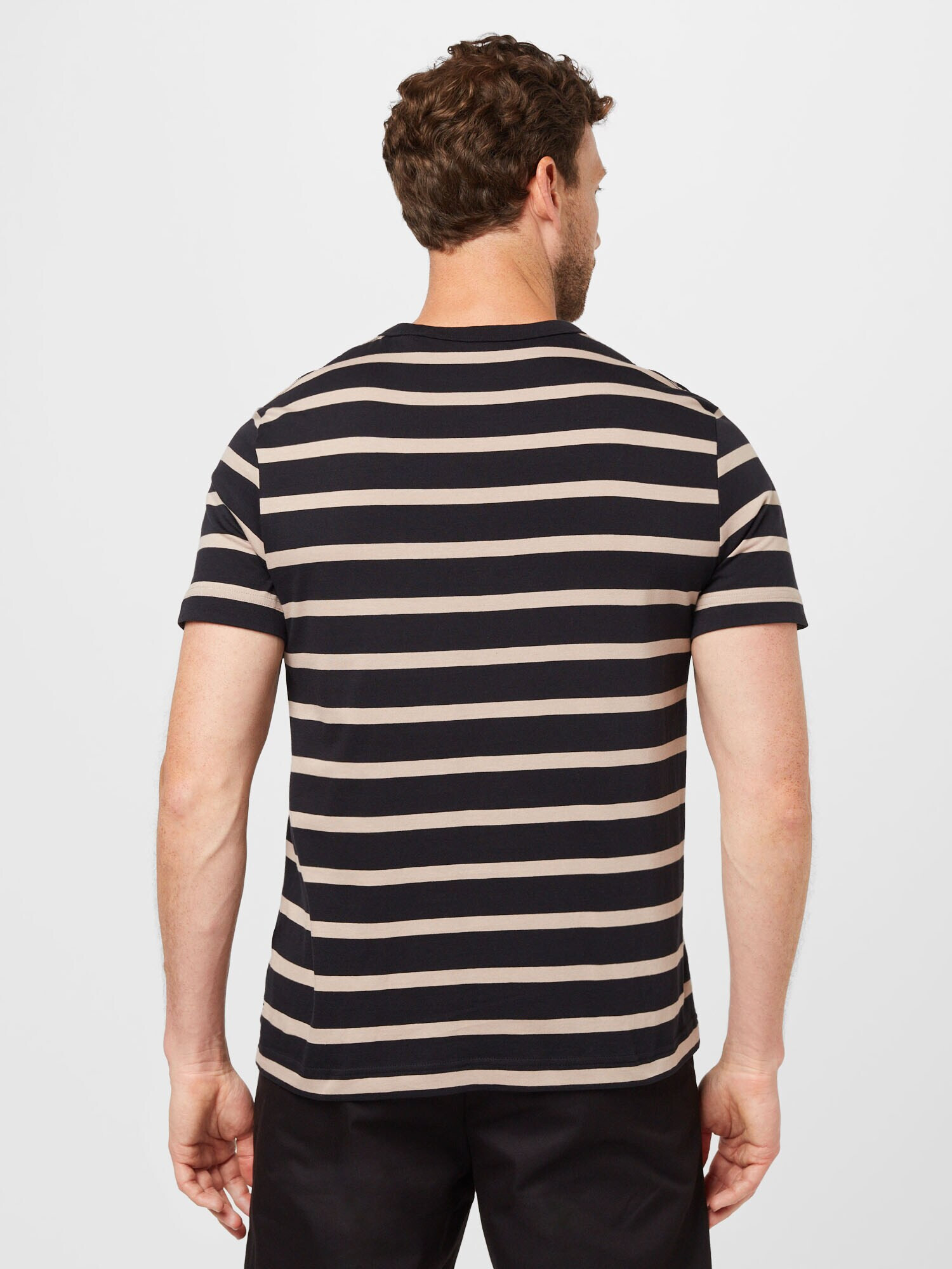 ESPRIT Tricou 'Sus' bej deschis / negru - Pled.ro