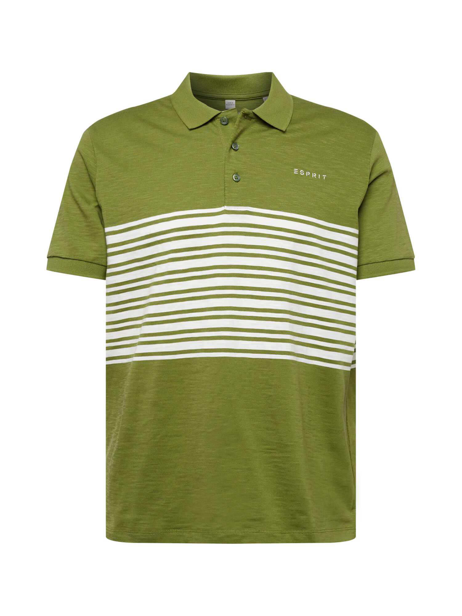 ESPRIT Tricou verde / alb - Pled.ro