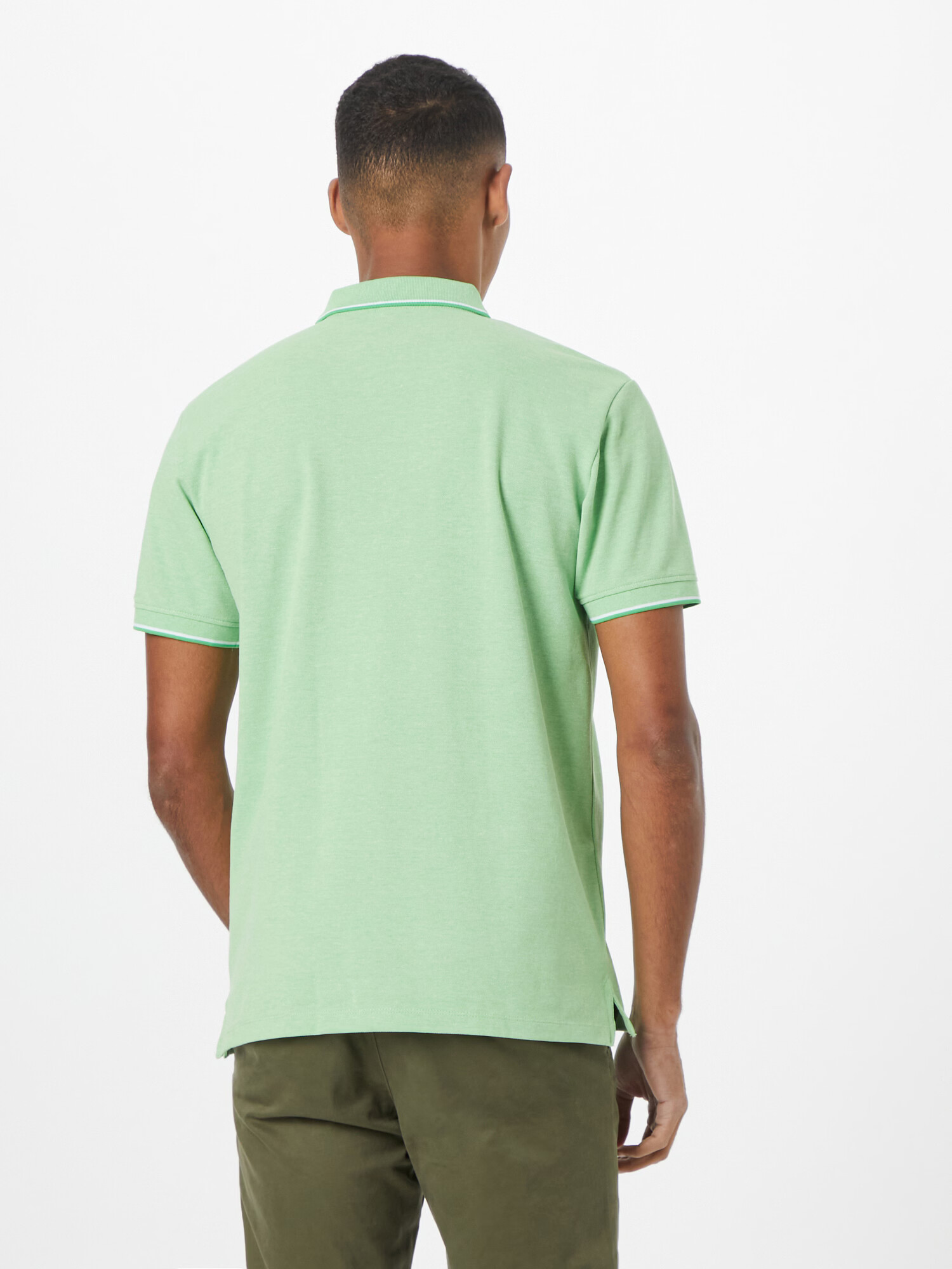 ESPRIT Tricou verde deschis / alb - Pled.ro