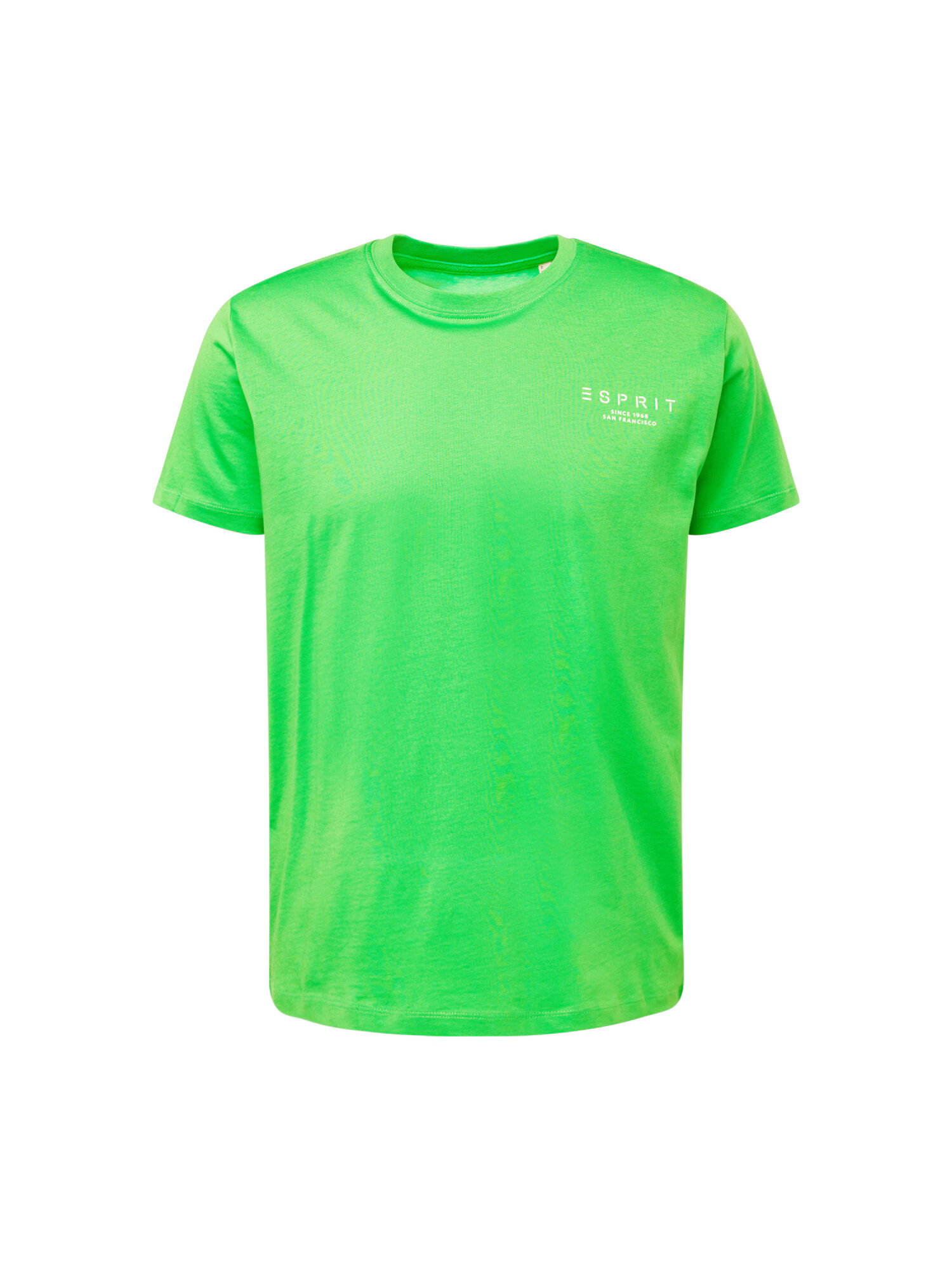 ESPRIT Tricou verde iarbă / alb - Pled.ro