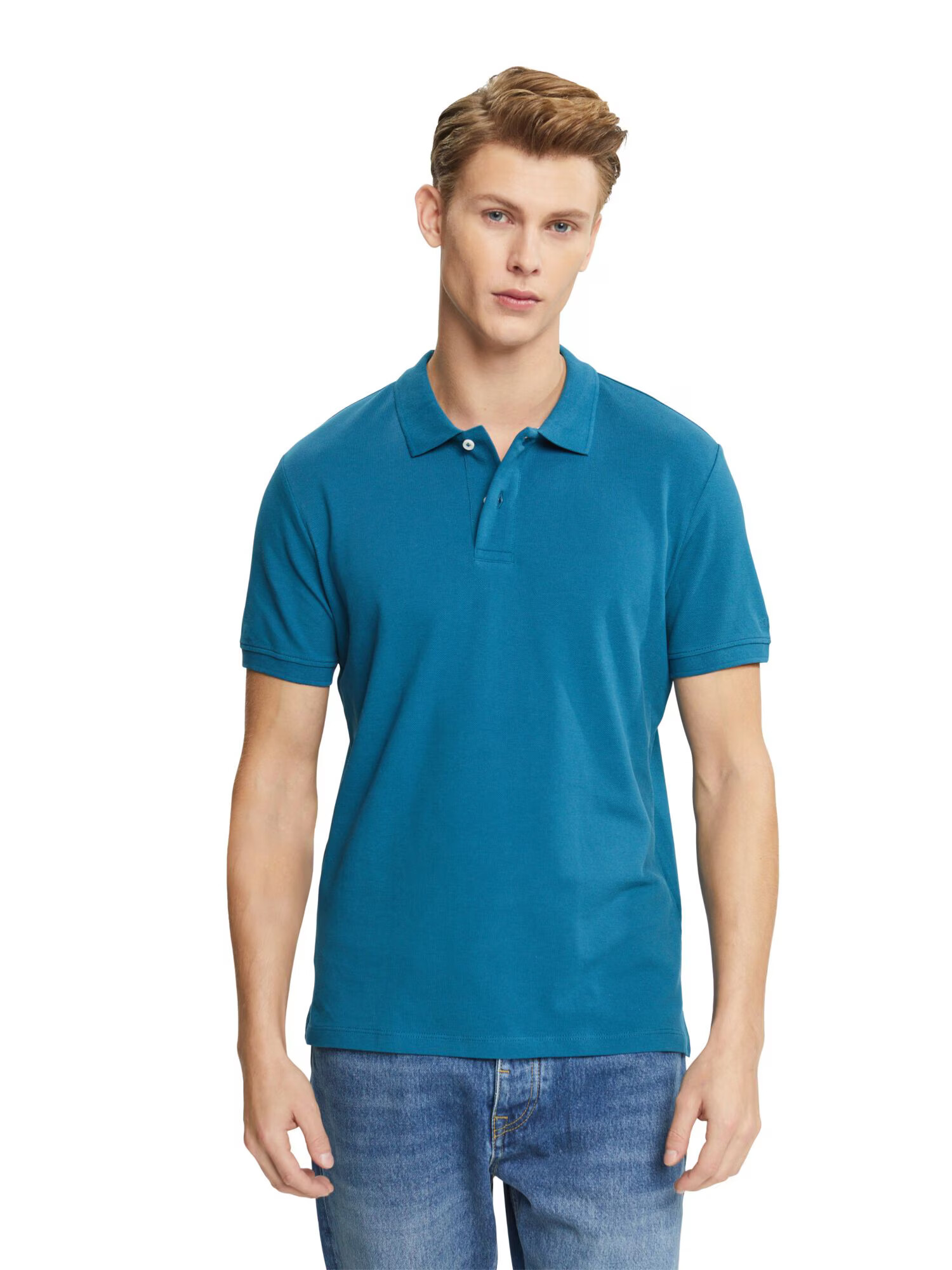 ESPRIT Tricou verde petrol - Pled.ro