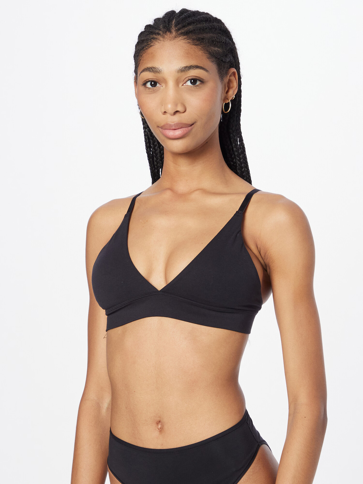 ETAM Sutien 'PERFECT COTON' negru - Pled.ro