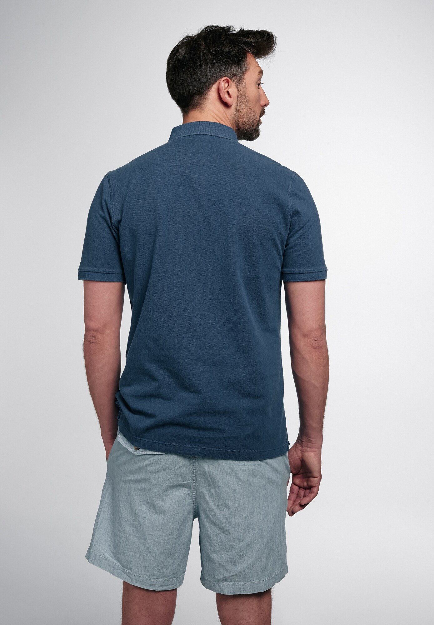 ETERNA Tricou bleumarin / alb - Pled.ro