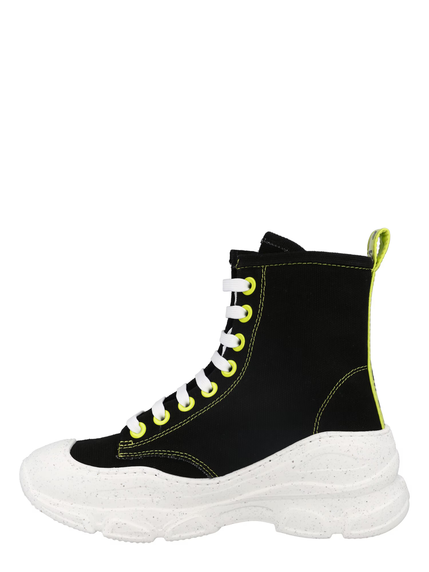 F_WD Sneaker înalt 'EVE' galben neon / negru / alb - Pled.ro