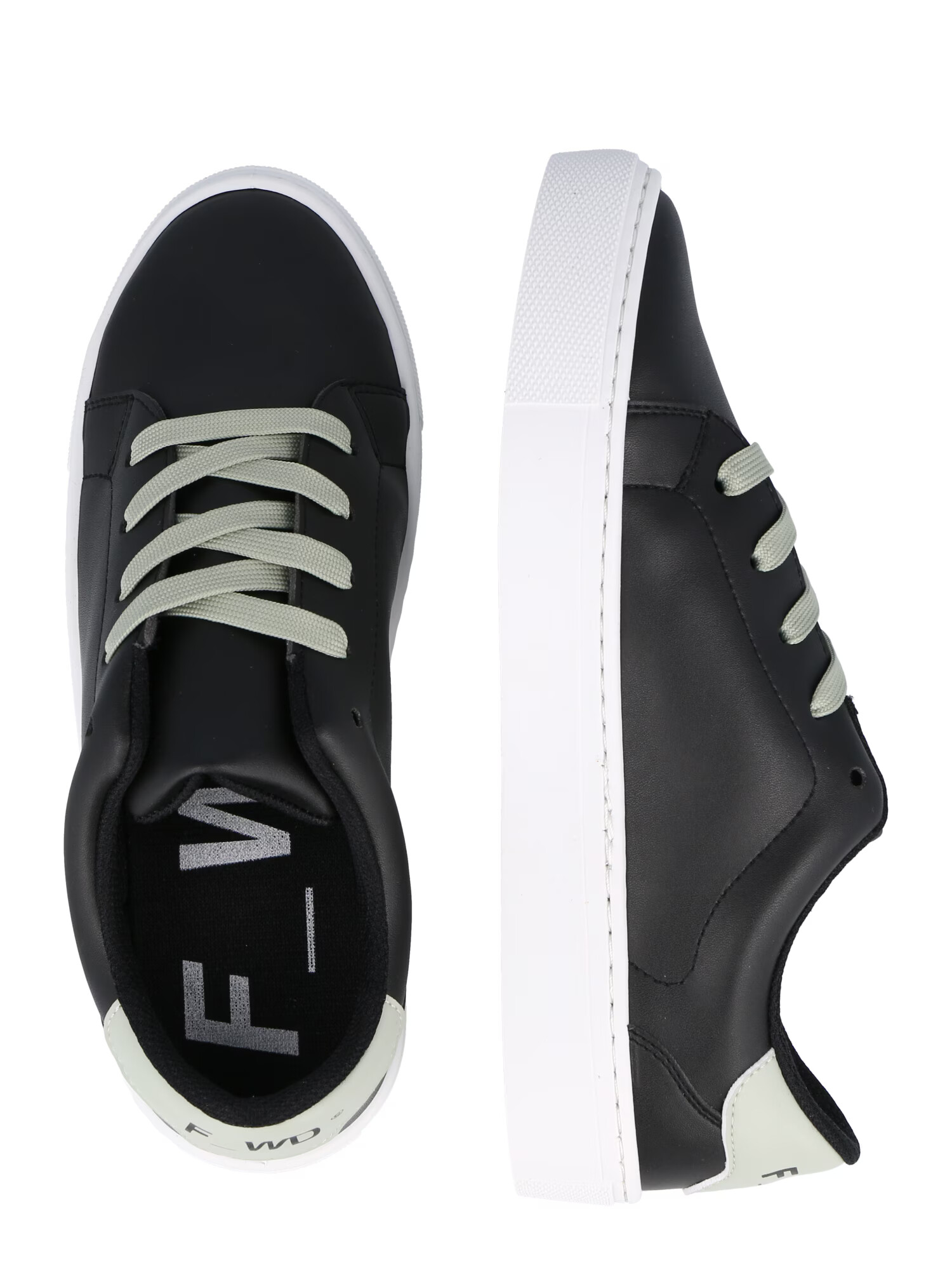 F_WD Sneaker low 'CHUCK' negru / alb - Pled.ro