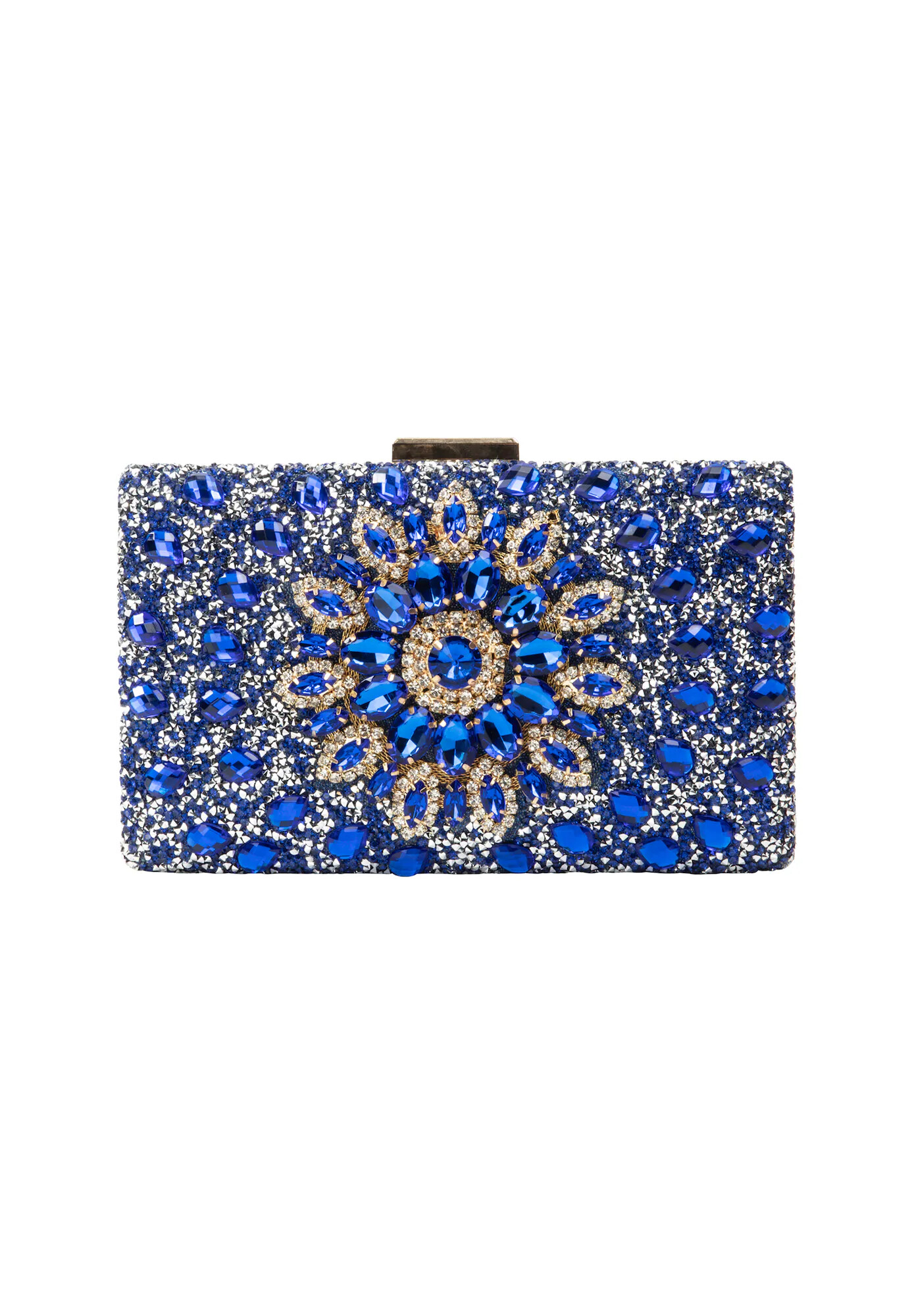 faina Clutch albastru / auriu - Pled.ro