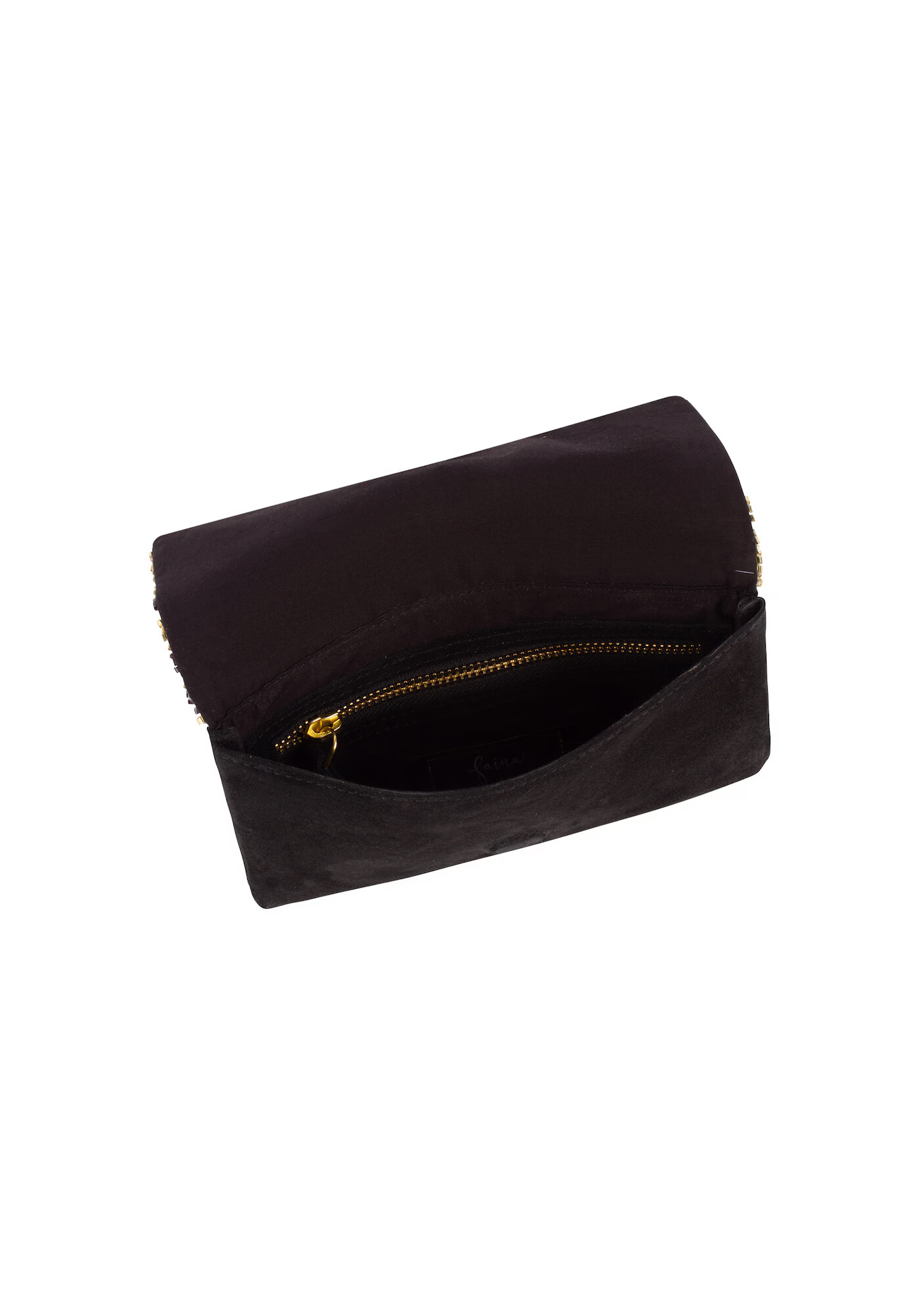 faina Clutch auriu / negru - Pled.ro