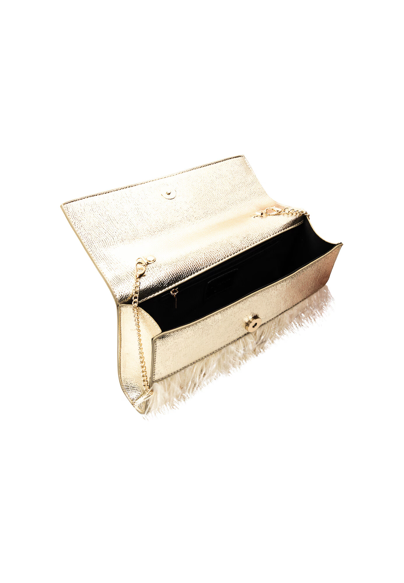 faina Clutch bej / argintiu - Pled.ro