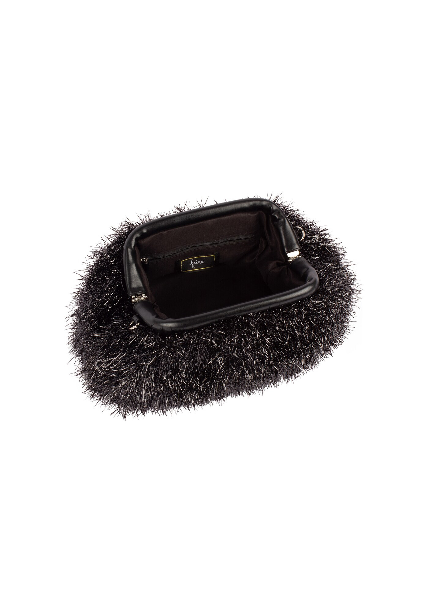 faina Clutch negru / argintiu - Pled.ro